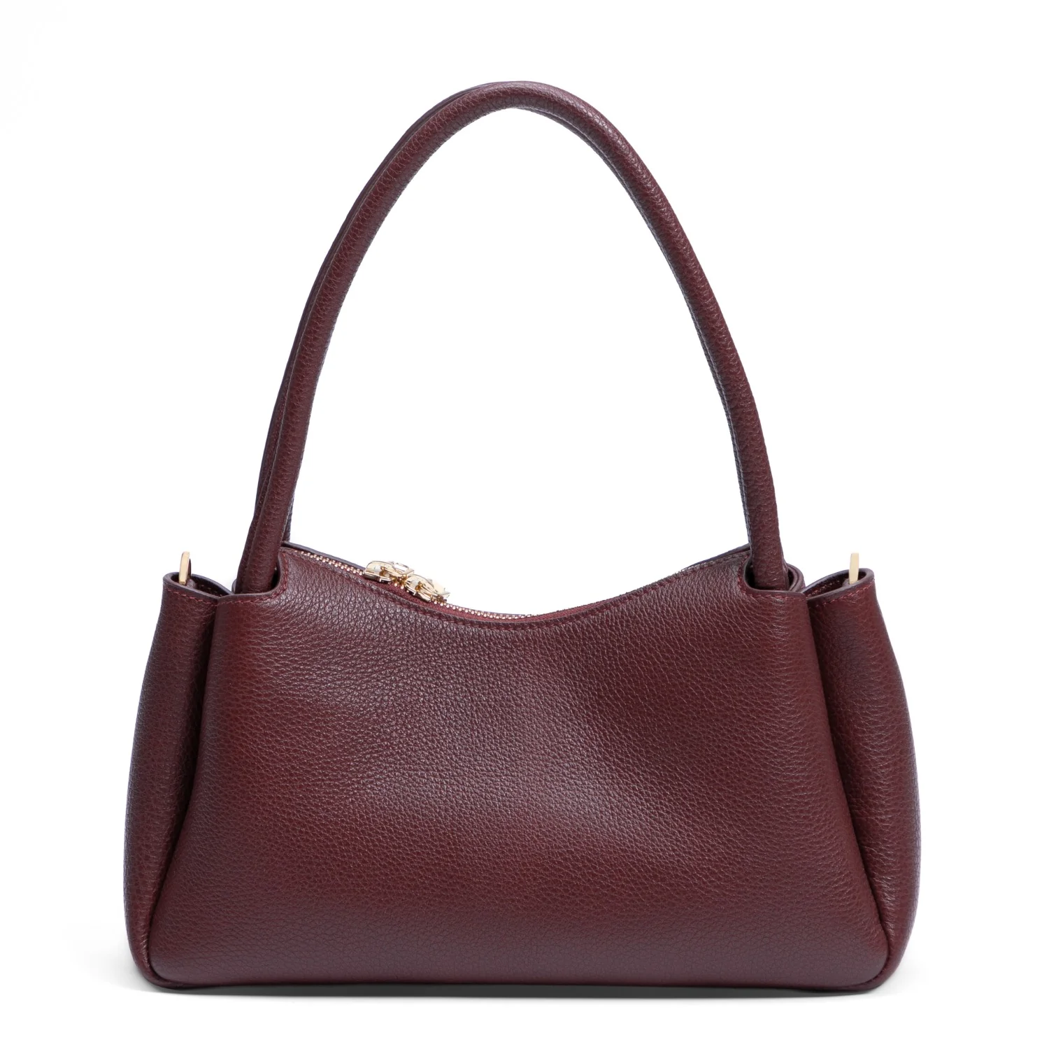 Isabel Bernard Honoré Eve Burgundy Calfskin Leather handbag IB21133-052 - Image 5