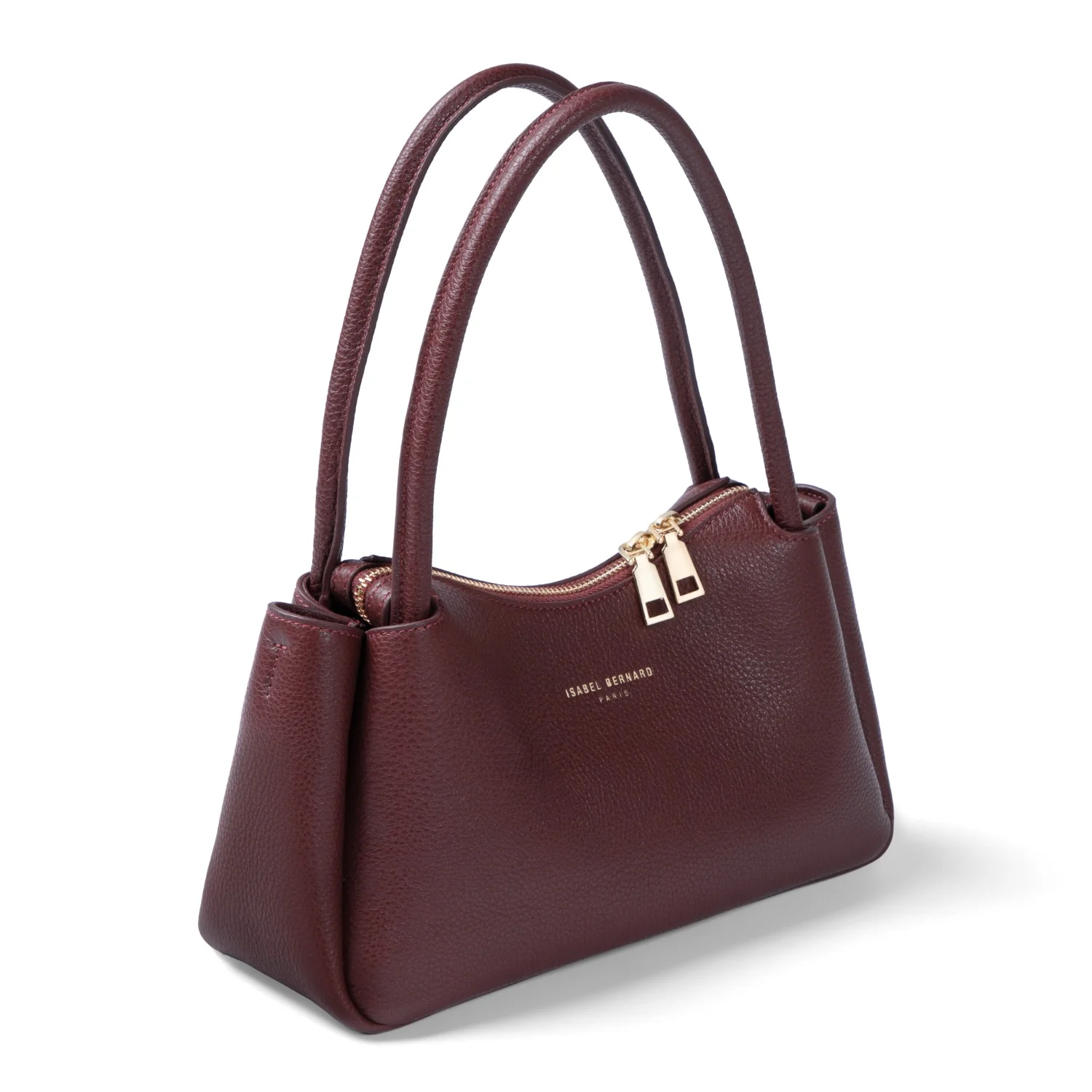 Isabel Bernard Honoré Eve Burgundy Calfskin Leather handbag IB21133-052 - Image 8
