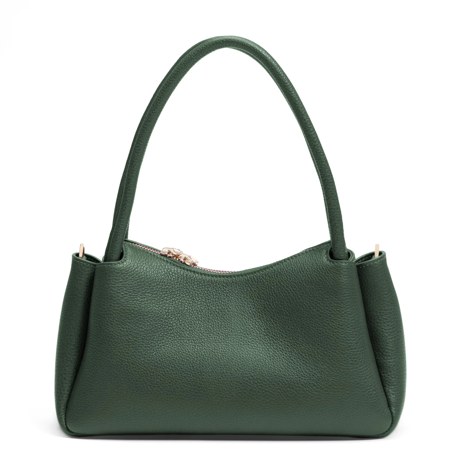 Isabel Bernard Honoré Eve Dark Green Calfskin Leather handbag IB21133-061 - Image 5