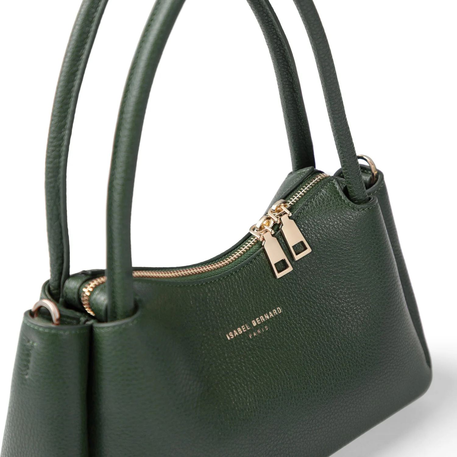 Isabel Bernard Honoré Eve Dark Green Calfskin Leather handbag IB21133-061 - Image 6