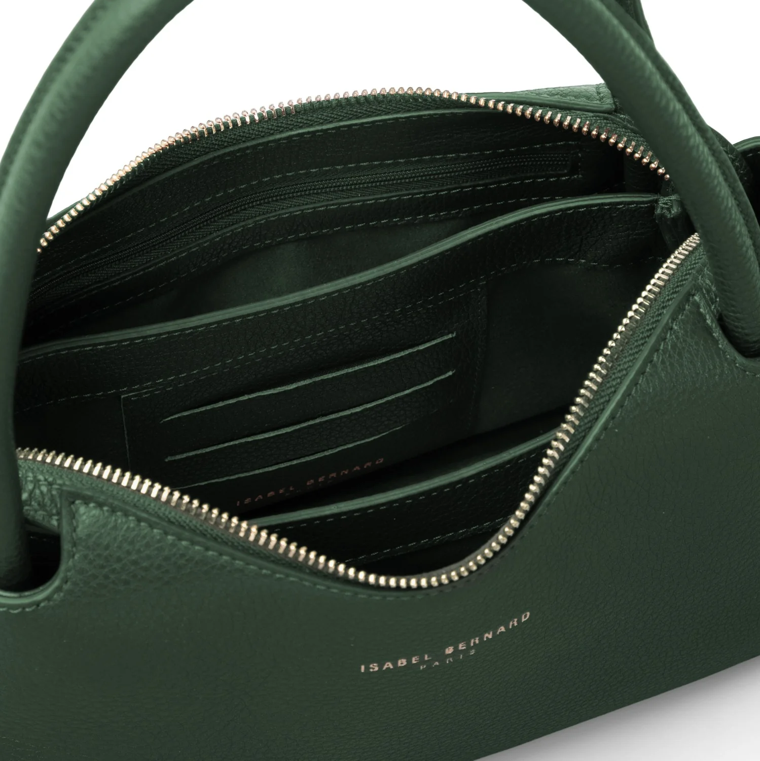Isabel Bernard Honoré Eve Dark Green Calfskin Leather handbag IB21133-061 - Image 7