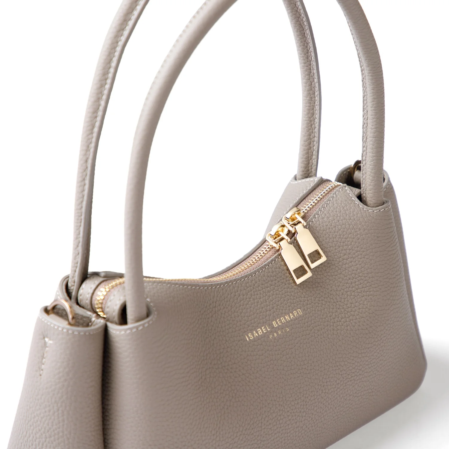 Isabel Bernard Honoré Eve Taupe Calfskin Leather handbag IB21133-078 - Image 6