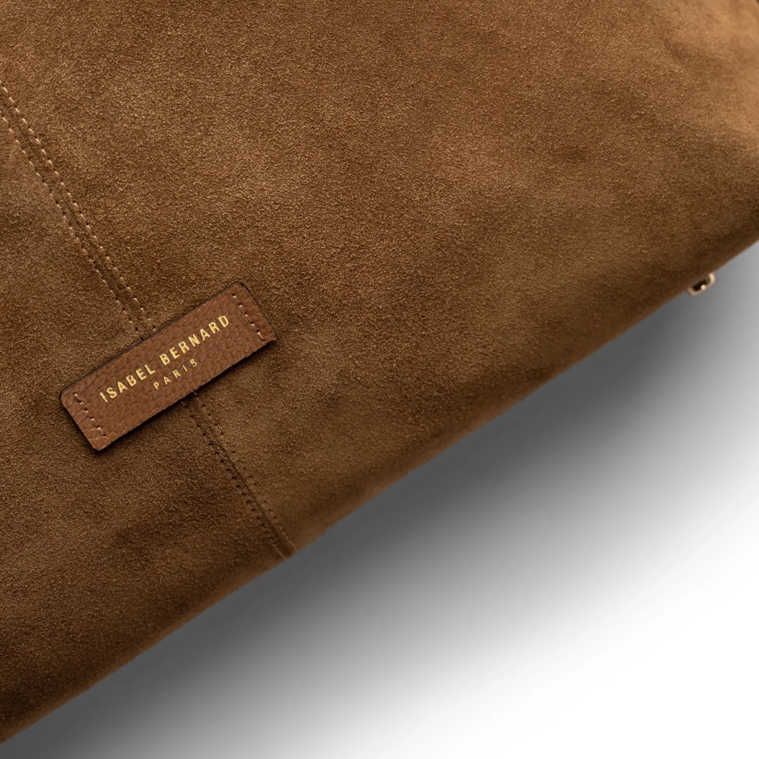 Isabel Bernard Honoré Grace brown suede shoulder bag IB25093-130 - Image 9