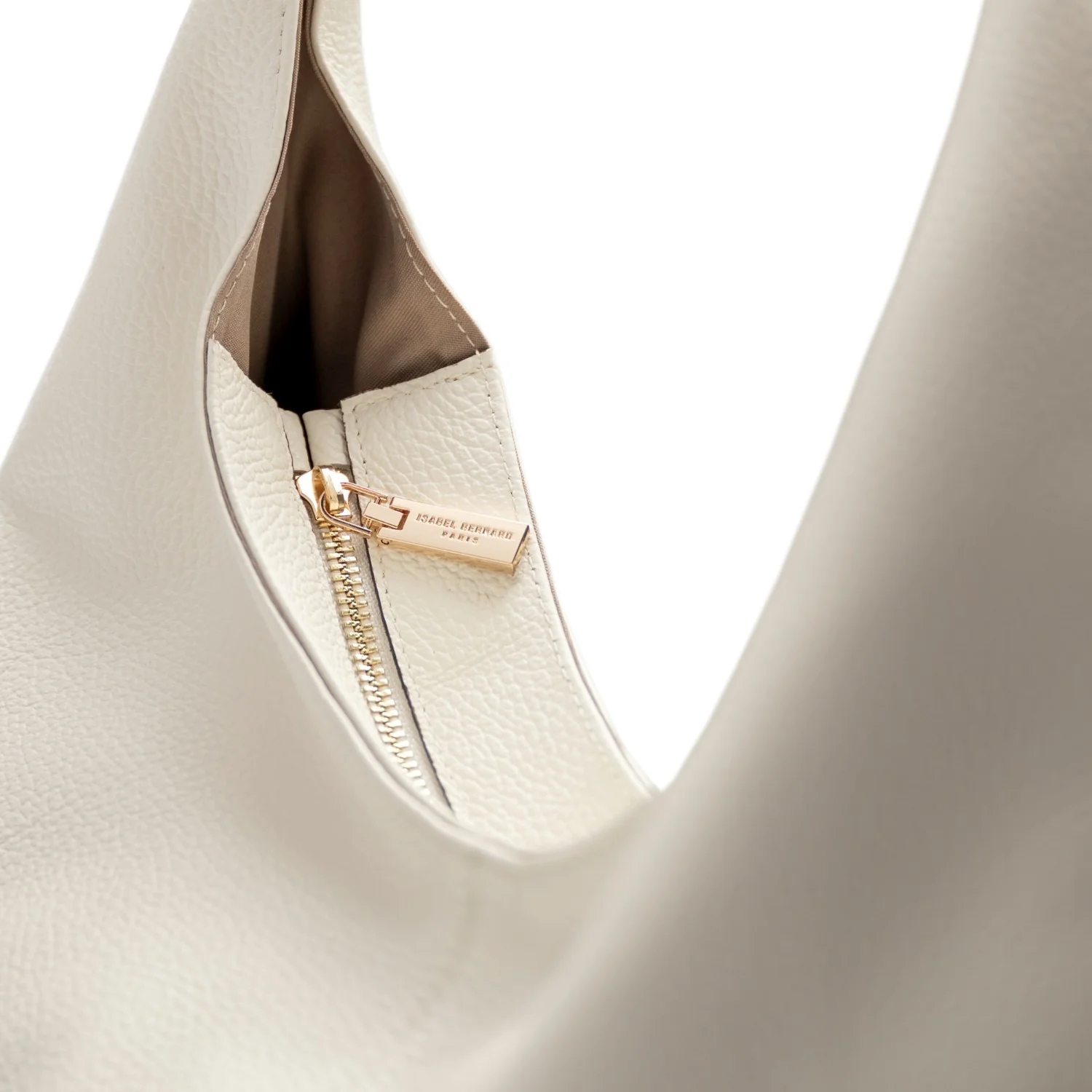 Isabel Bernard Honoré Grace cream calfskin leather shoulder bag IB25093-070 - Image 6