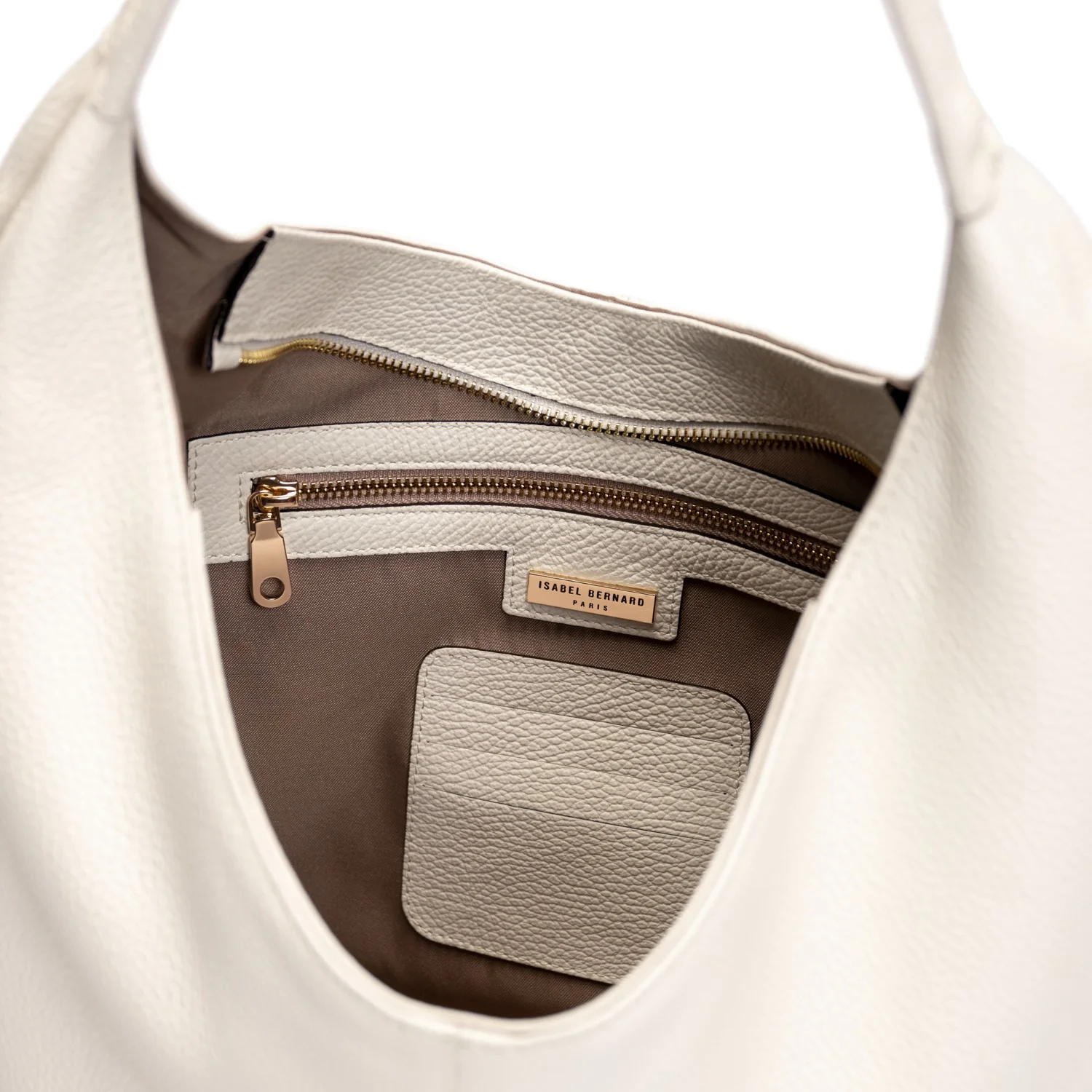 Isabel Bernard Honoré Grace cream calfskin leather shoulder bag IB25093-070 - Image 7