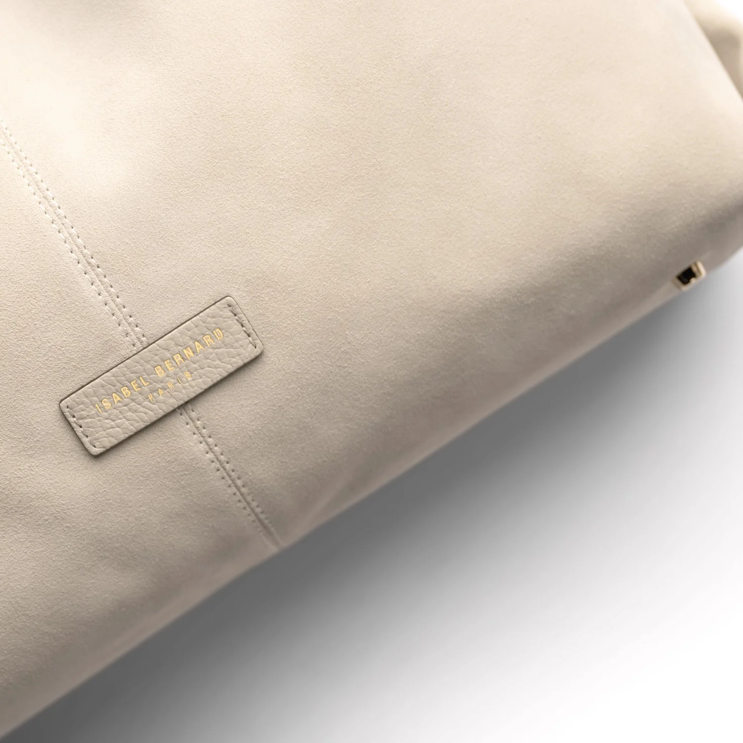 Isabel Bernard Honoré Grace cream suede shoulder bag IB25093-170 - Image 8