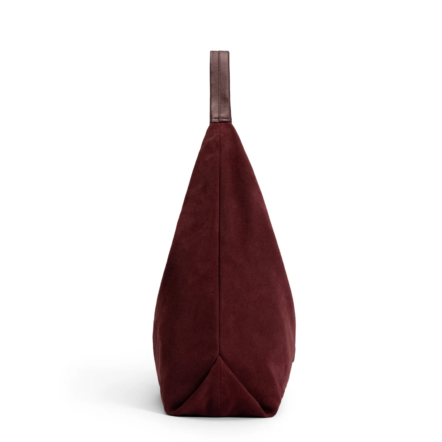 Isabel Bernard Honoré Grace dark bordeaux suede shoulder bag IB25093-152 - Image 4
