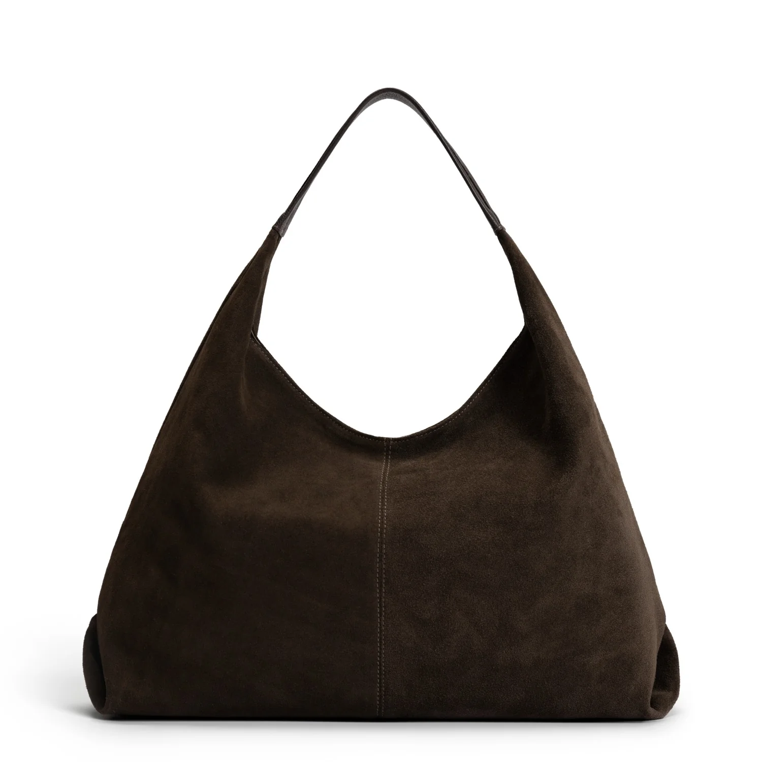 Isabel Bernard Honoré Grace dark brown suede shoulder bag IB25093-131 - Image 5