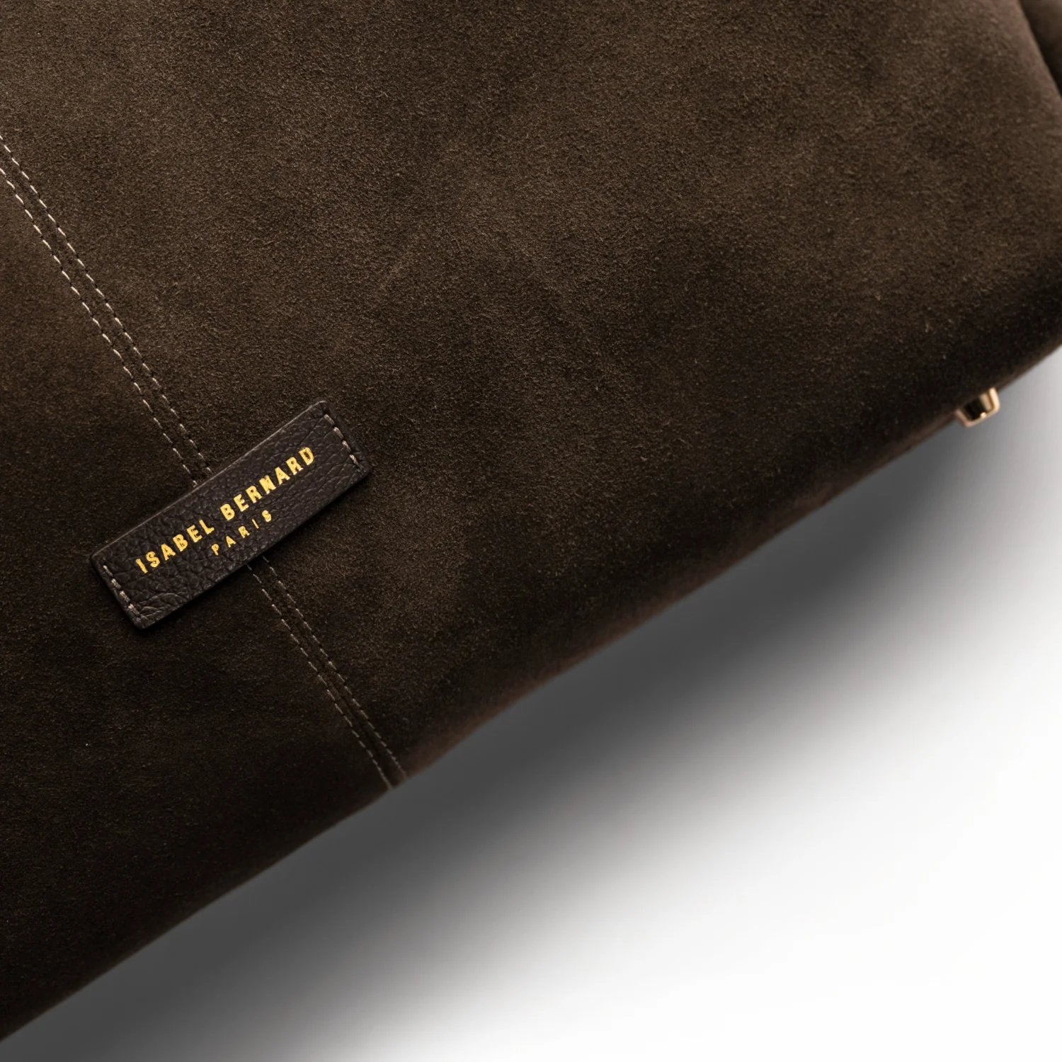 Isabel Bernard Honoré Grace dark brown suede shoulder bag IB25093-131 - Image 8