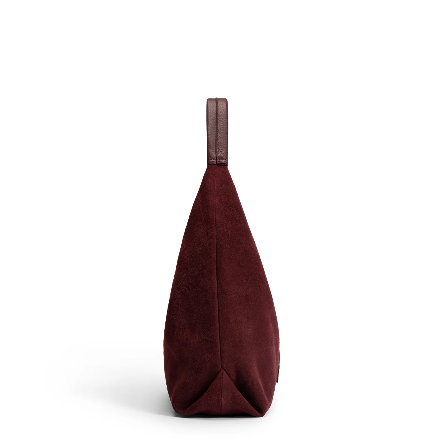 Isabel Bernard Honoré Grace mini dark bordeaux suede handbag  IB21132-152 - Image 4