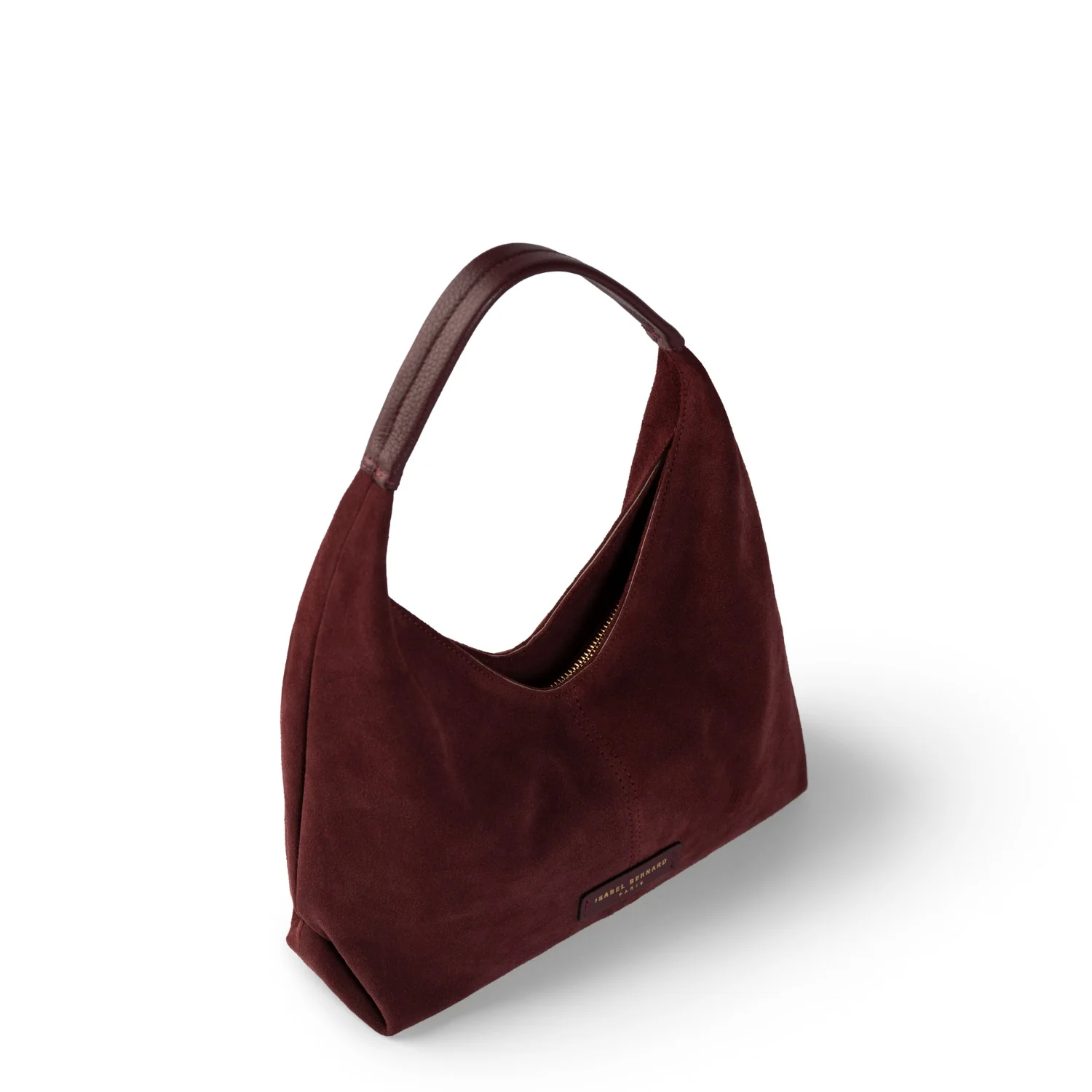 Isabel Bernard Honoré Grace mini dark bordeaux suede handbag  IB21132-152 - Image 7
