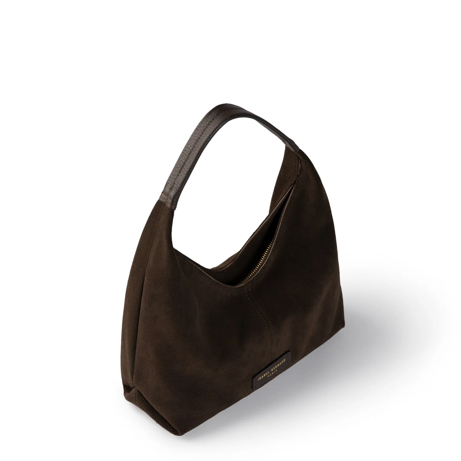 Isabel Bernard Honoré Grace mini dark brown suede handbag  IB21132-131 - Image 7