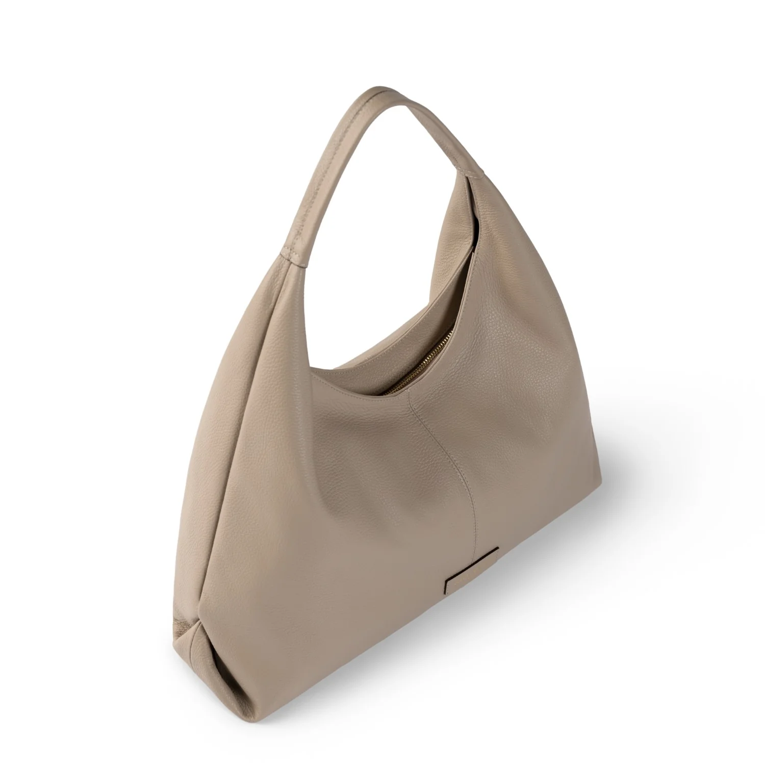 Isabel Bernard Honoré Grace taupe calfskin leather shoulder bag IB25093-078 - Image 8