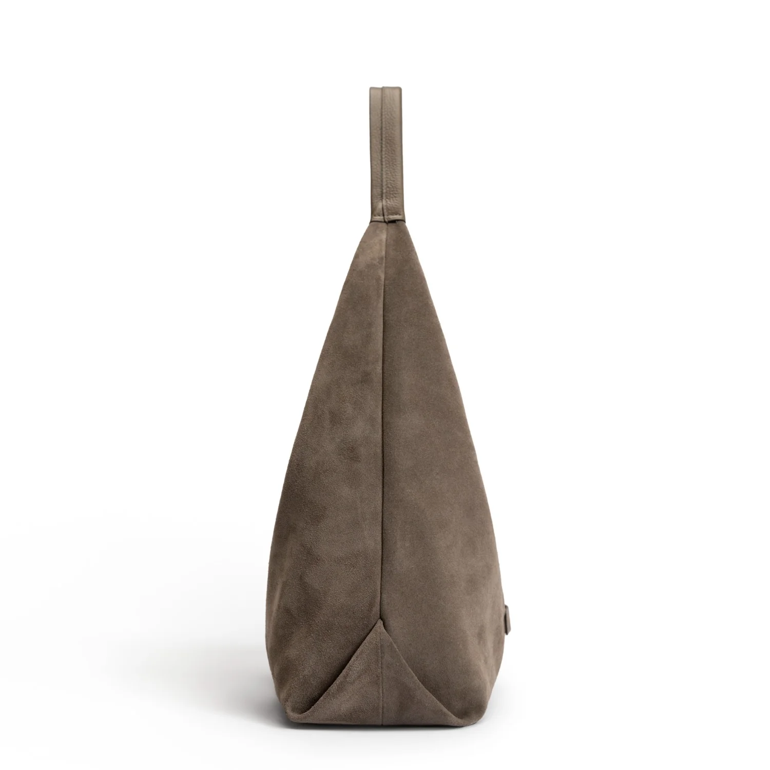 Isabel Bernard Honoré Grace taupe suede shoulder bag IB25093-178 - Image 4