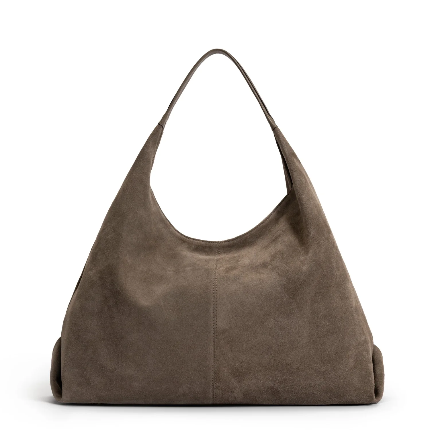Isabel Bernard Honoré Grace taupe suede shoulder bag IB25093-178 - Image 5