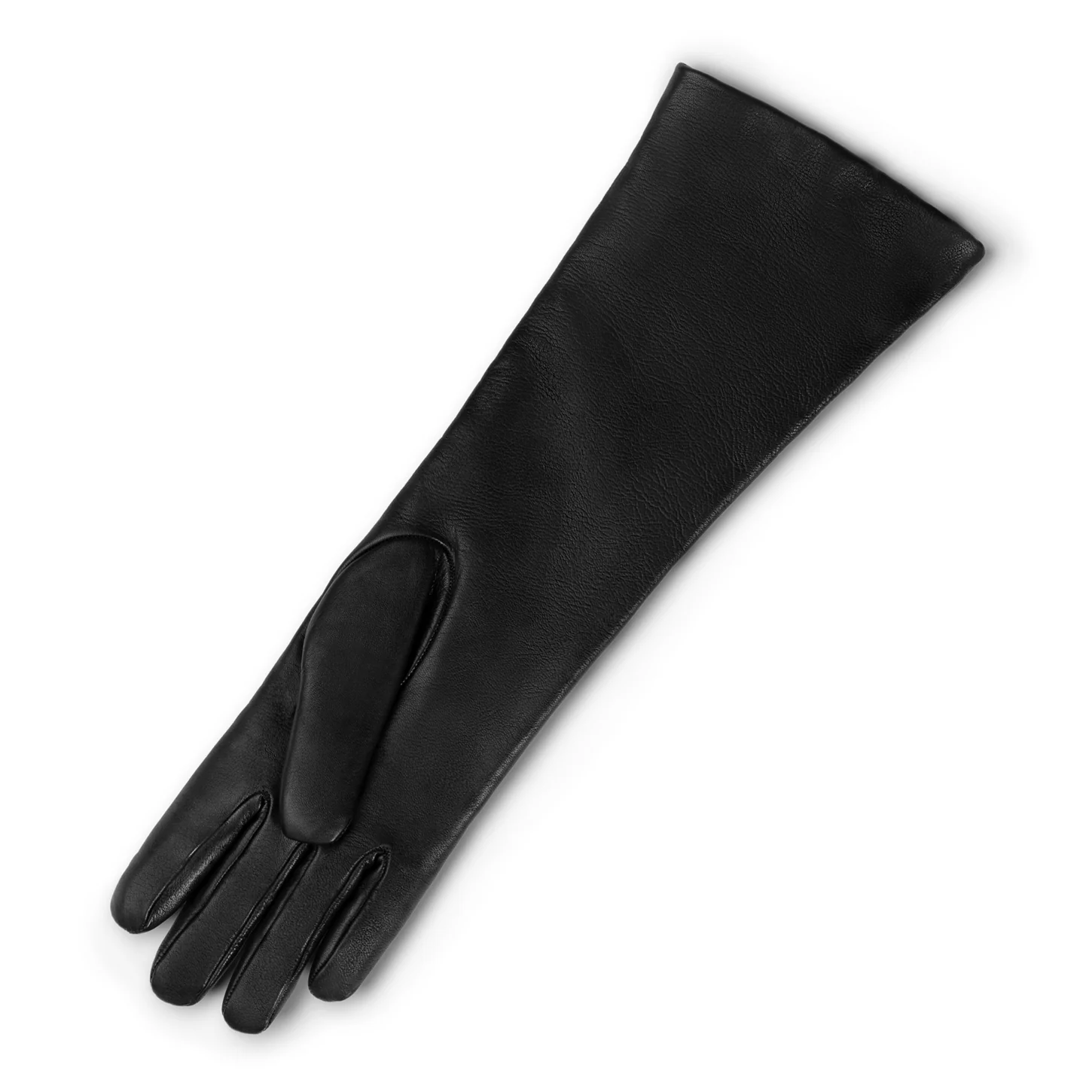 Isabel Bernard Honoré Ines black goatskin leather gloves IB67005-301-6.5 - Image 7