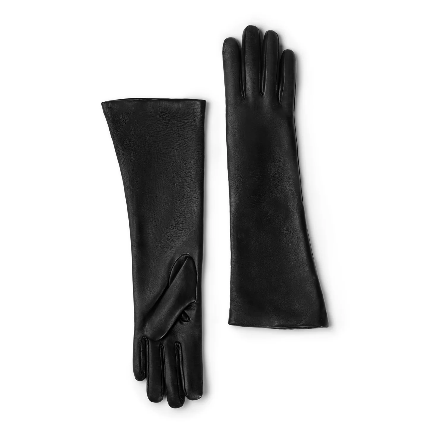 Isabel Bernard Honoré Ines black goatskin leather gloves IB67005-301-6.5 - Image 8