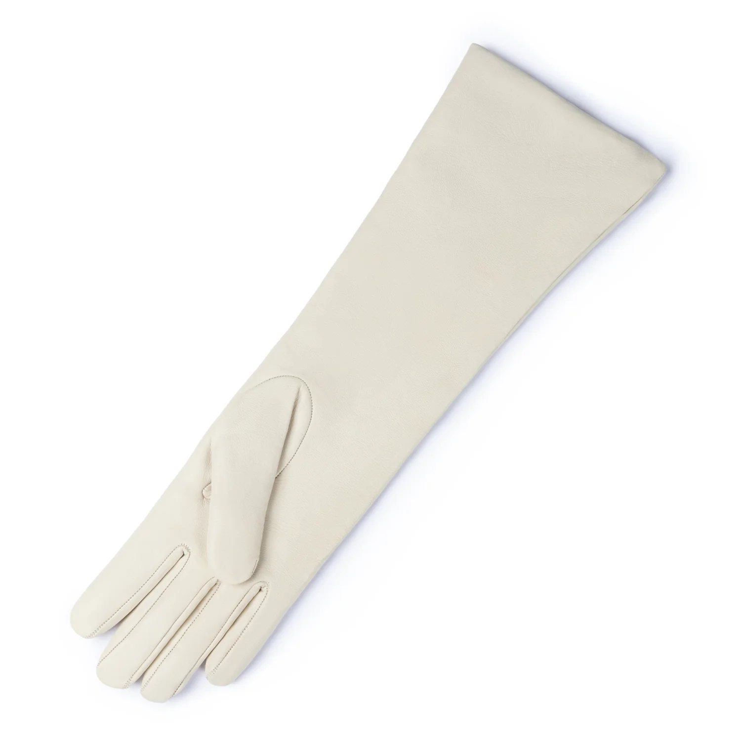 Isabel Bernard Honoré Ines cream goatskin leather gloves IB67005-372-7 - Image 5