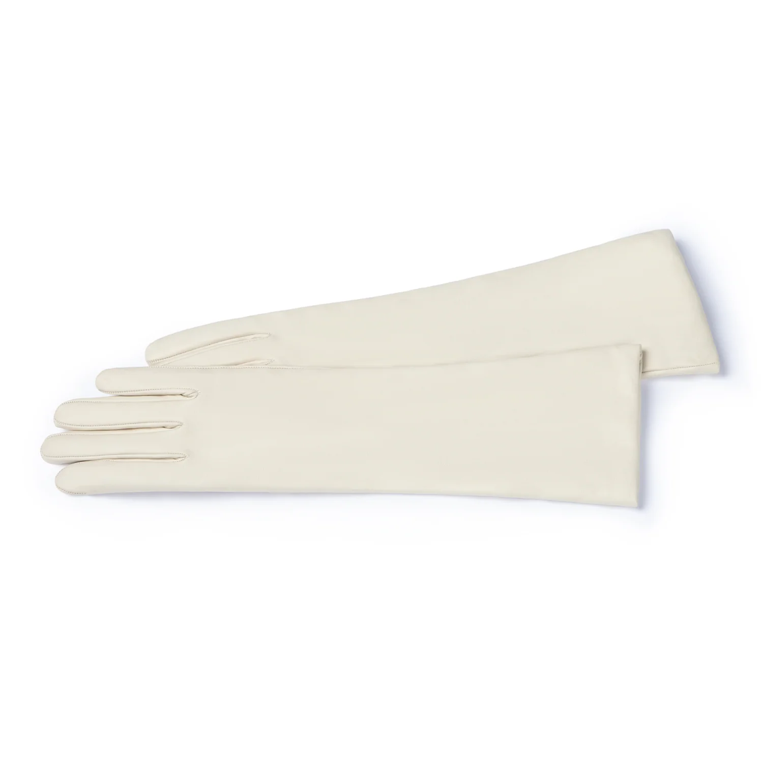 Isabel Bernard Honoré Ines cream goatskin leather gloves IB67005-372-7 - Image 7