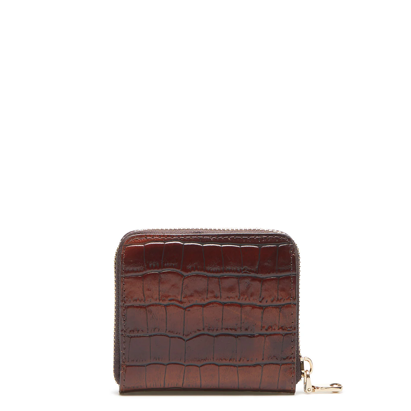 Isabel Bernard Honoré Jules Croco Brown Zip Wallet IB23106 - Image 5