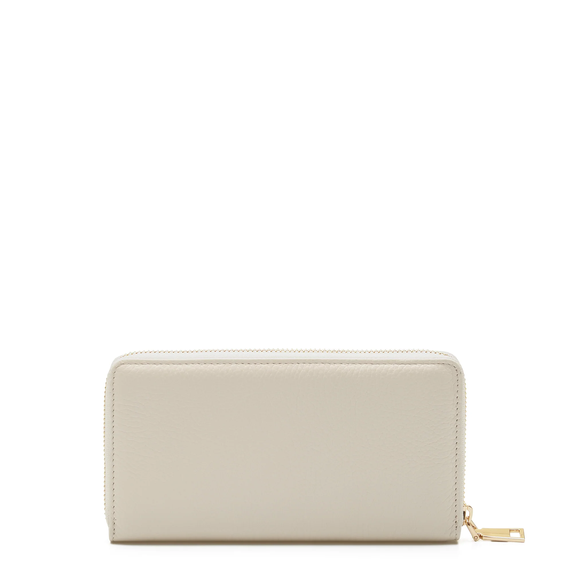 Isabel Bernard Honoré Léa Beige Calfskin Zip Wallet IB23012 - Image 6