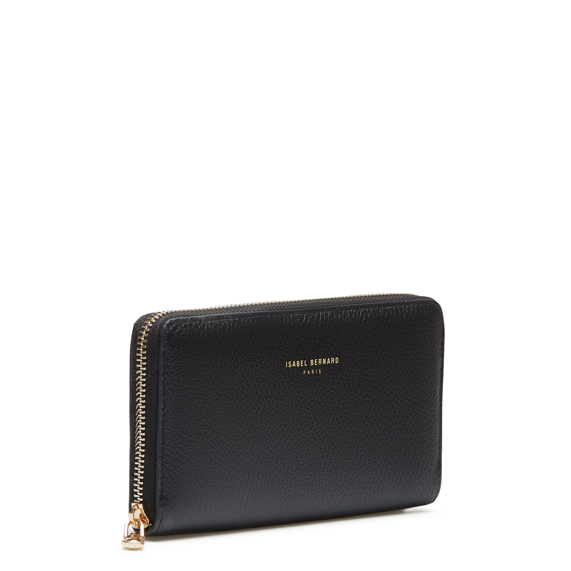 Isabel Bernard Honoré Léa Black Zip Wallet IB23001 - Image 5