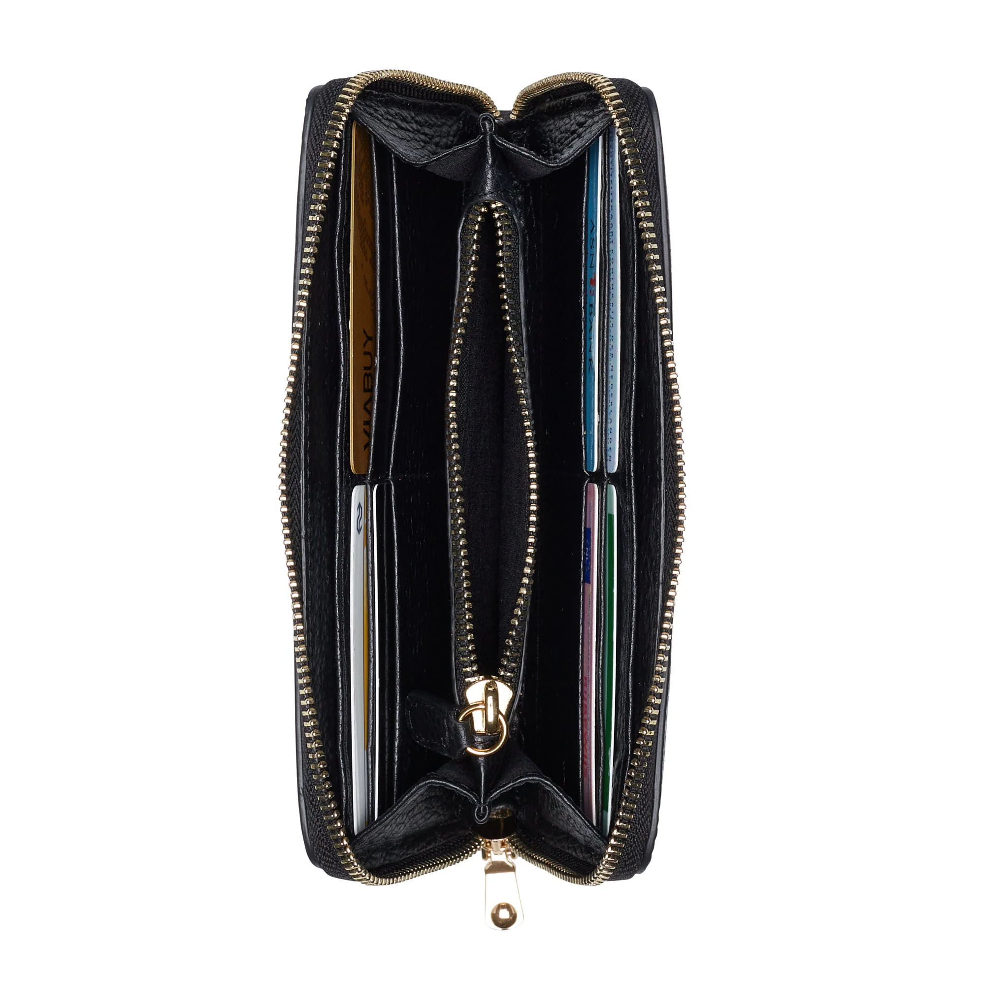Isabel Bernard Honoré Léa Black Zip Wallet IB23001 - Image 7