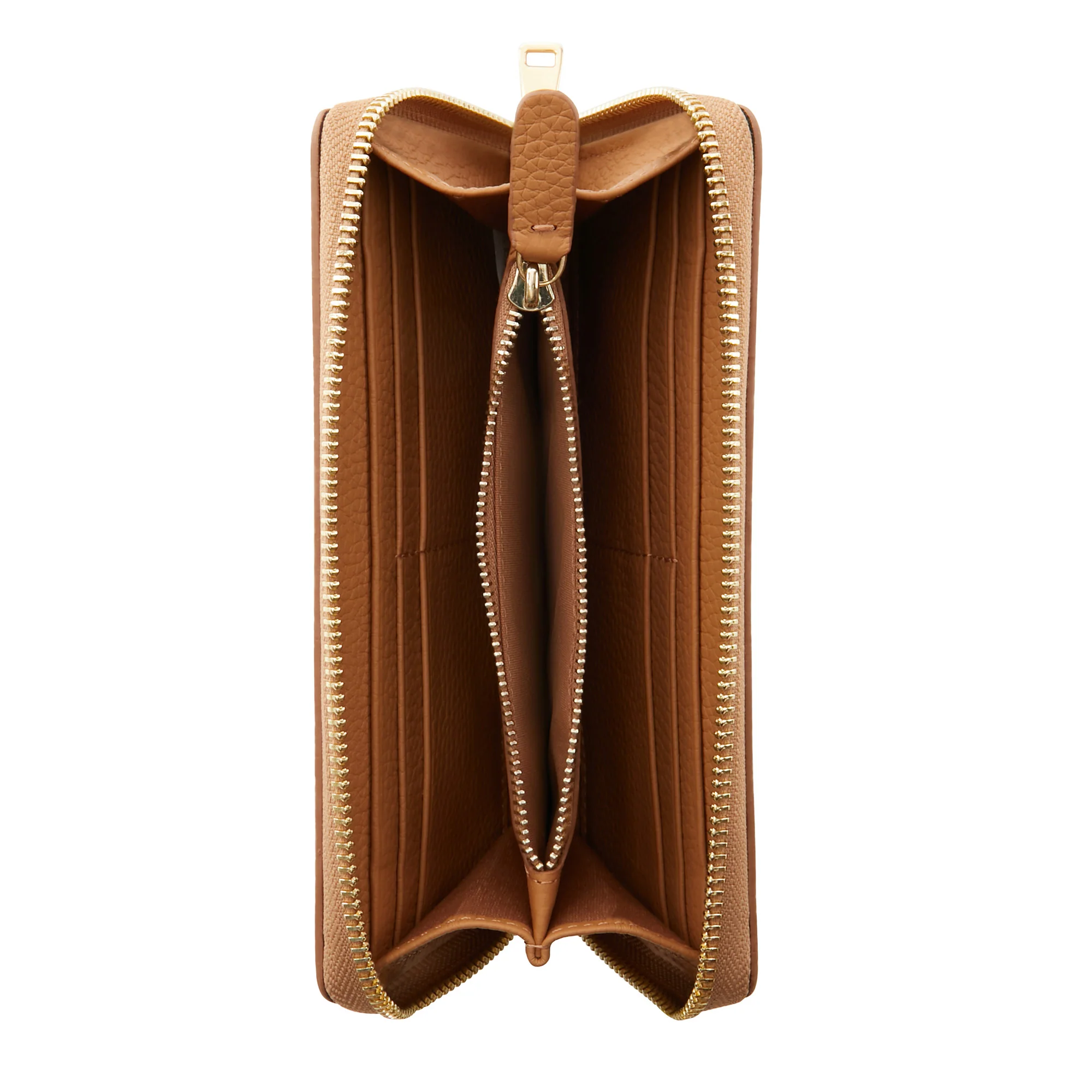 Isabel Bernard Honoré Léa Camel Calfskin Zip Wallet IB23023 - Image 6
