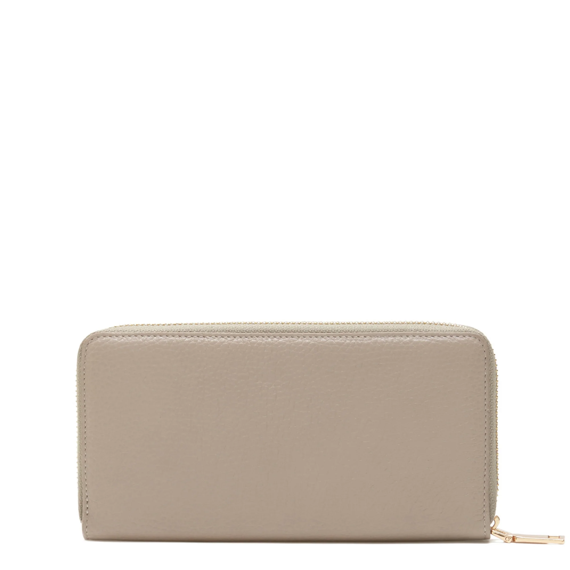 Isabel Bernard Honoré Léa Taupe Calfskin Zip Wallet IB23017 - Image 4