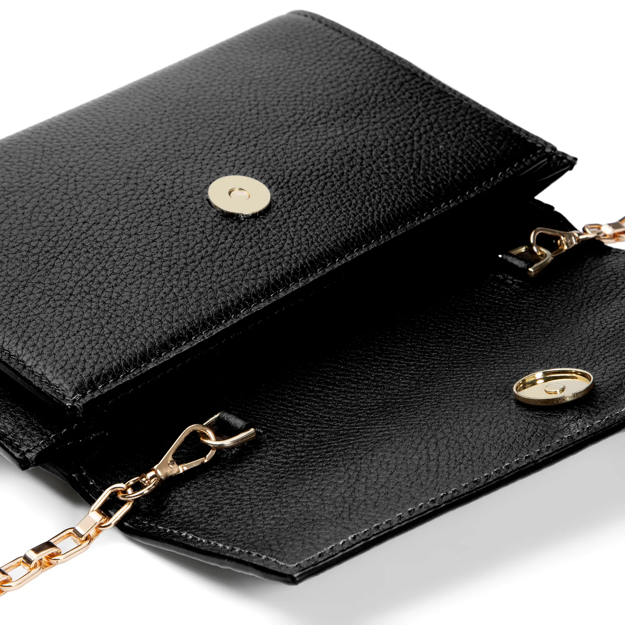Isabel Bernard Honoré Lina Black Clutch With Detachable Shoulder Chain IB21135-001 - Image 4