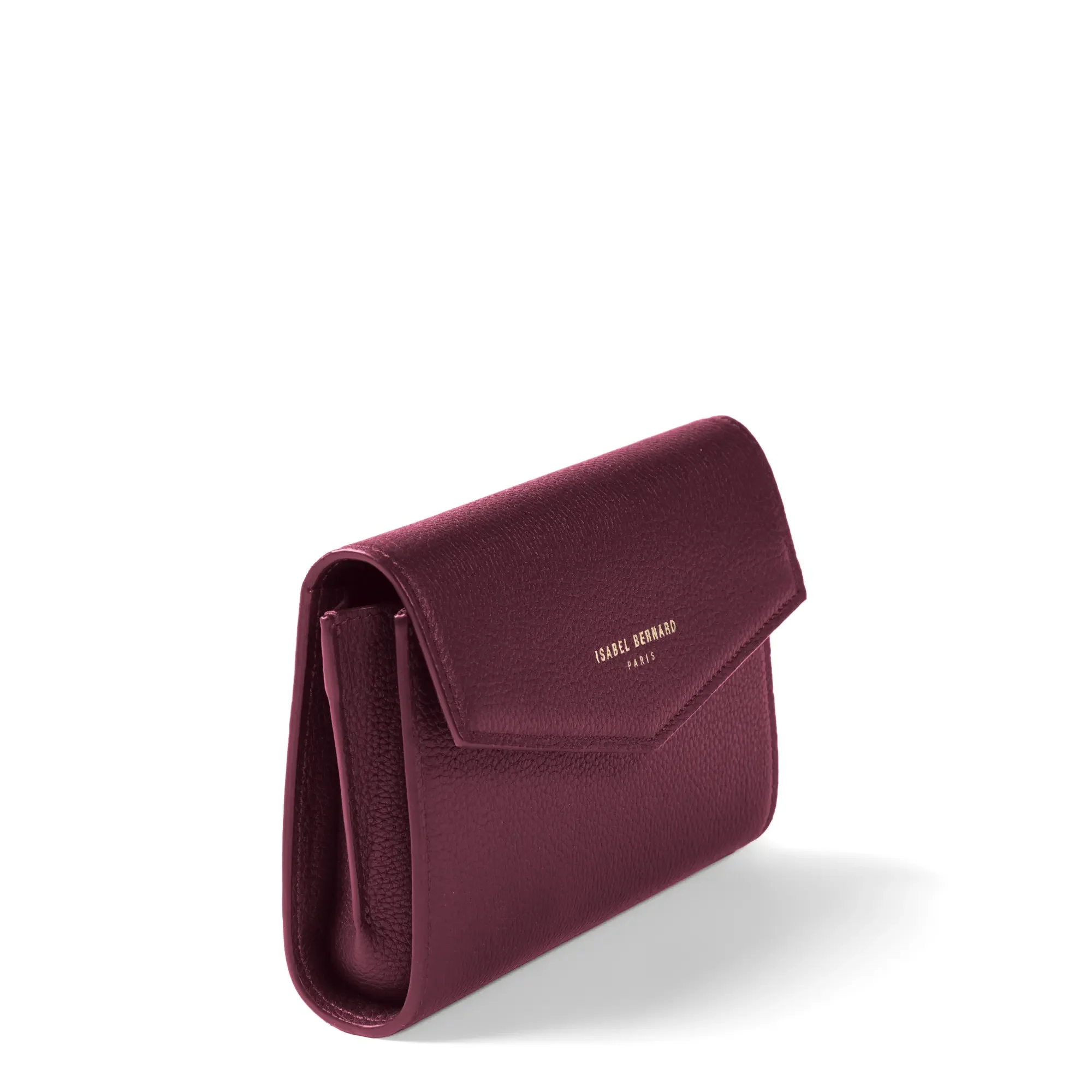 Isabel Bernard Honoré Lina Bordeaux Red Clutch With Detachable Shoulder Chain IB21135-052 - Image 7