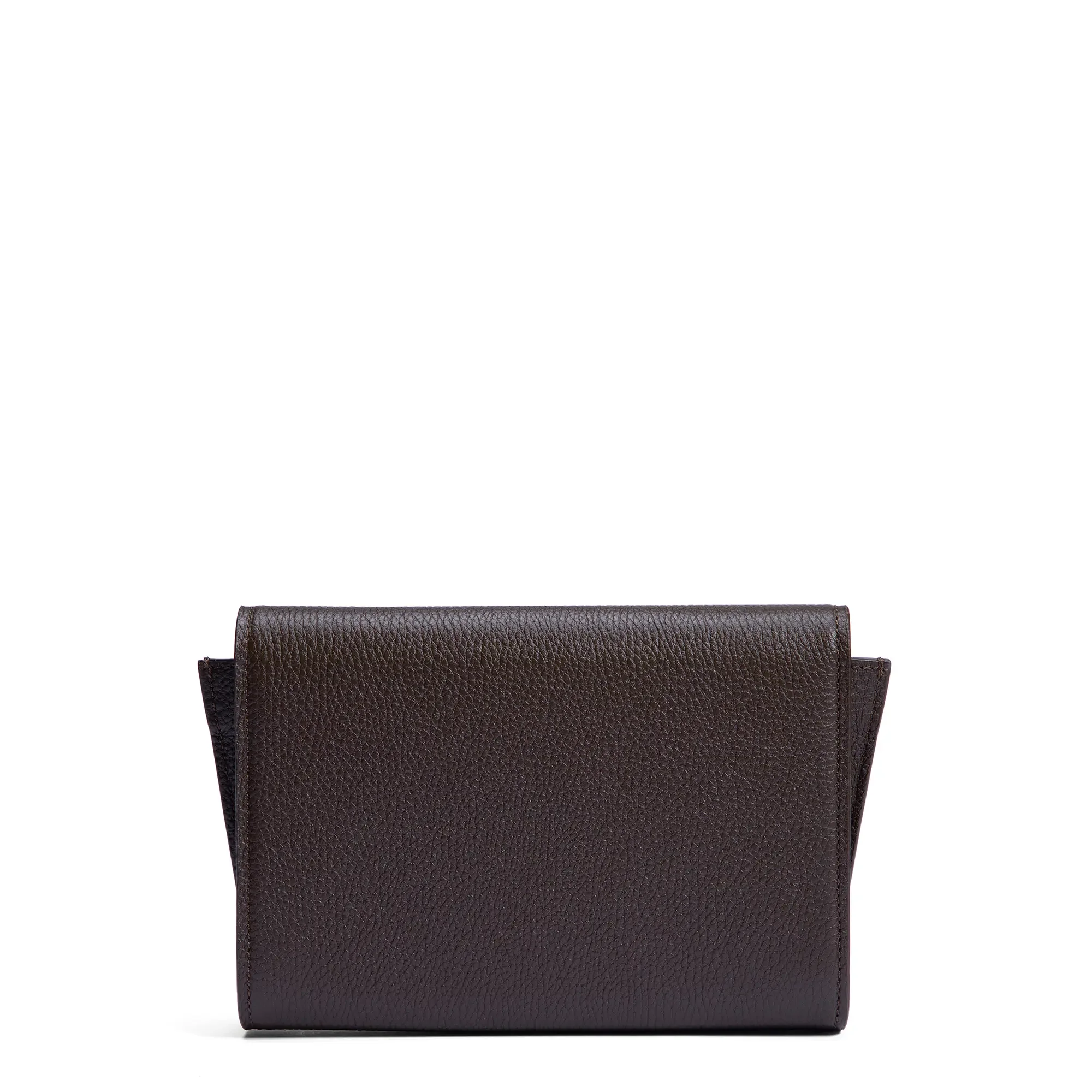 Isabel Bernard Honoré Lina Dark Brown Clutch With Detachable Shoulder Chain IB21135-031 - Image 9