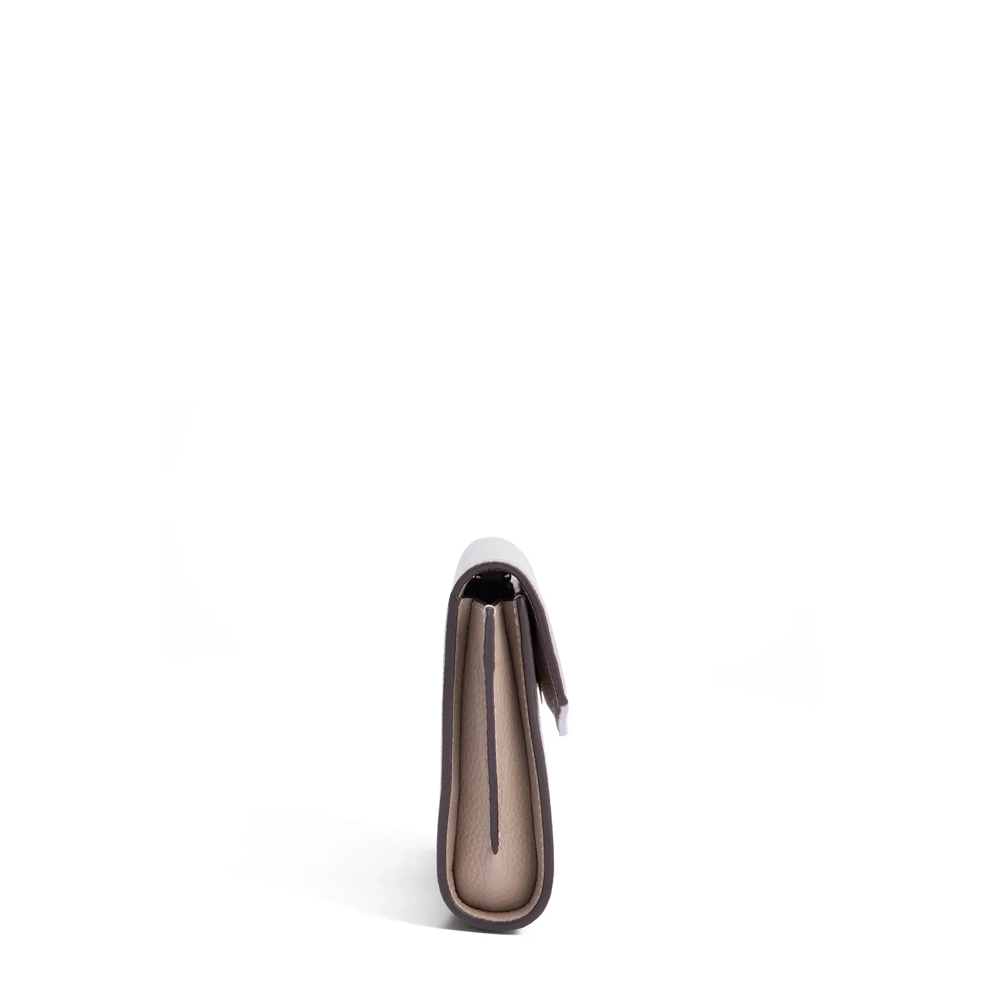 Isabel Bernard Honoré Lina Taupe Clutch With Detachable Shoulder Chain IB21135-078 - Image 7