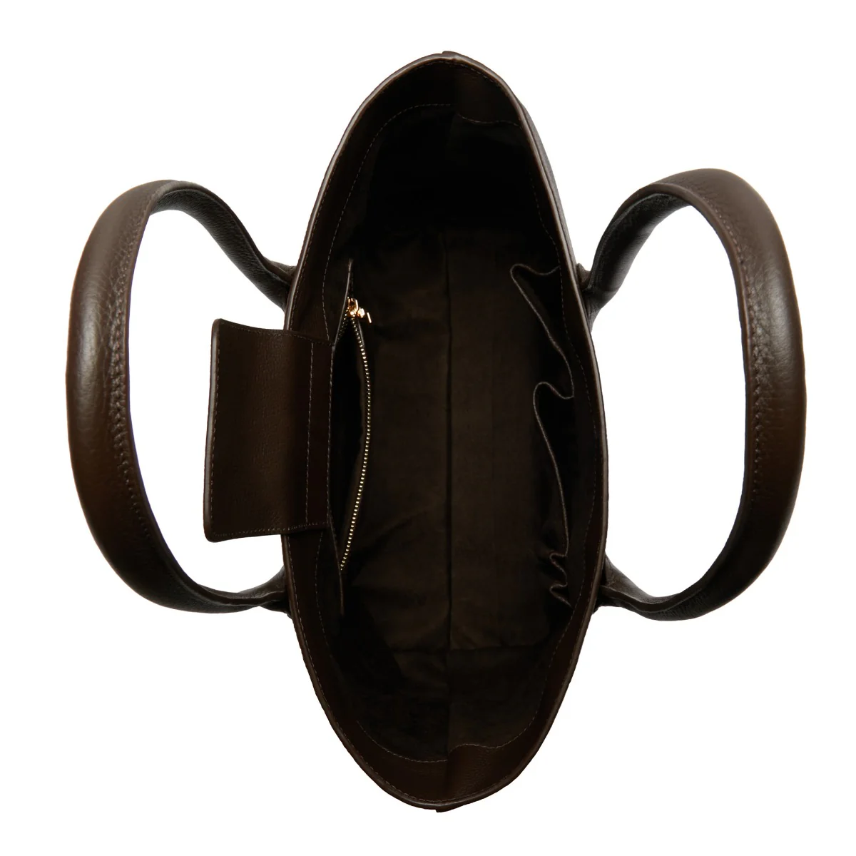 Isabel Bernard Honoré Lysanne Brown Calfskin Leather Shopper IB25089 - Image 7