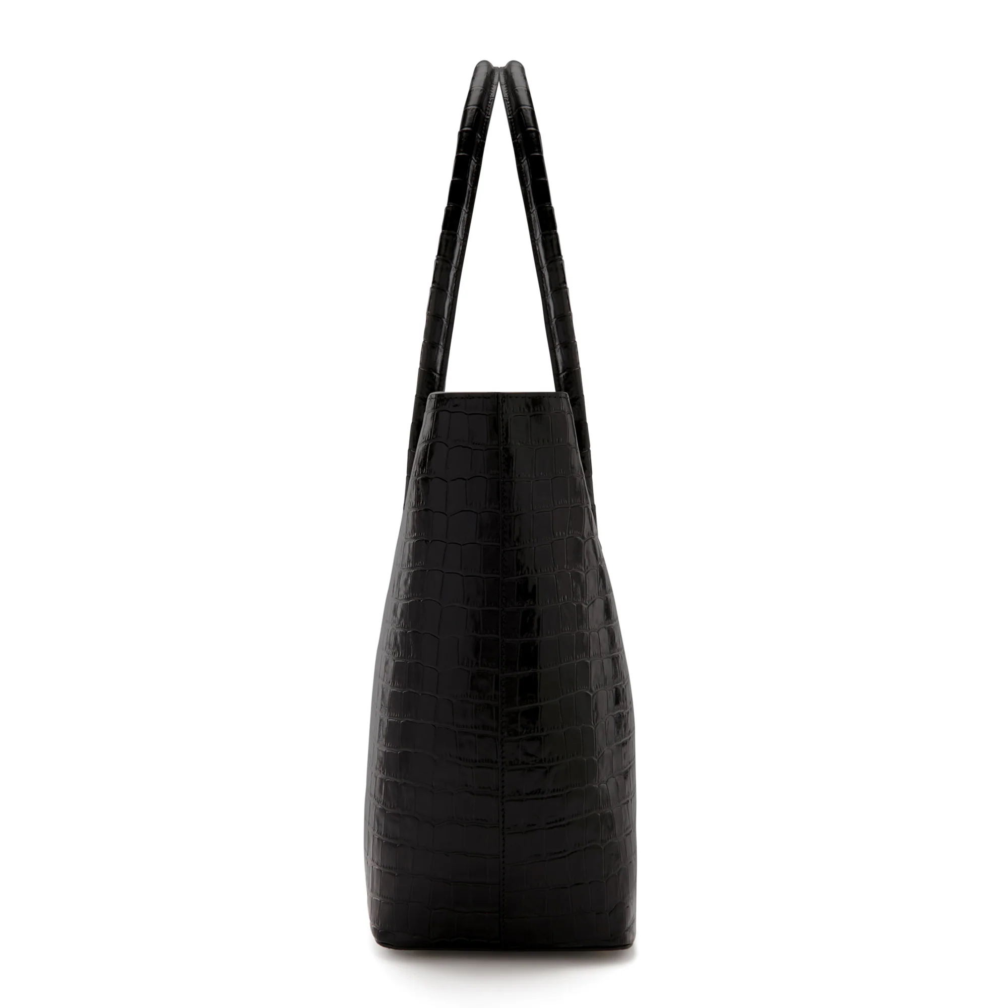 Isabel Bernard Honoré Lysanne Croco Black Calfskin Shopper IB25024 - Image 6