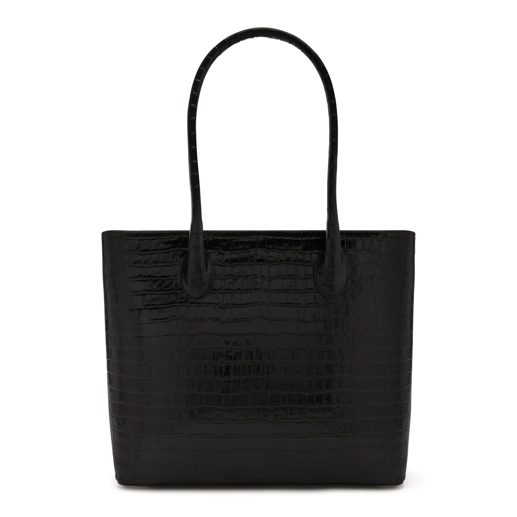 Isabel Bernard Honoré Lysanne Croco Black Calfskin Shopper IB25024 - Image 7