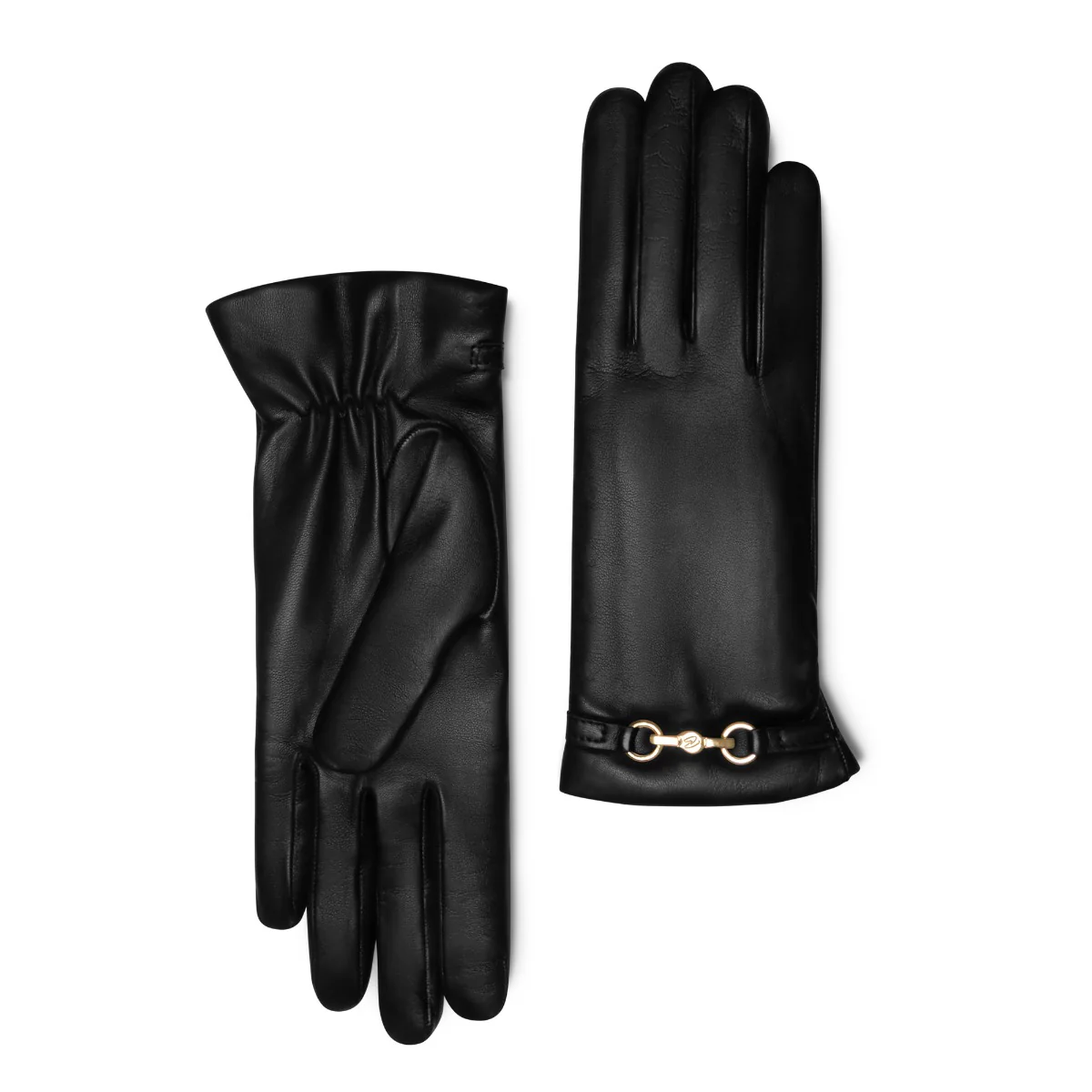 Isabel Bernard Honoré Marcelia black goatskin leather gloves  IB67001-301-6.5 - Image 7