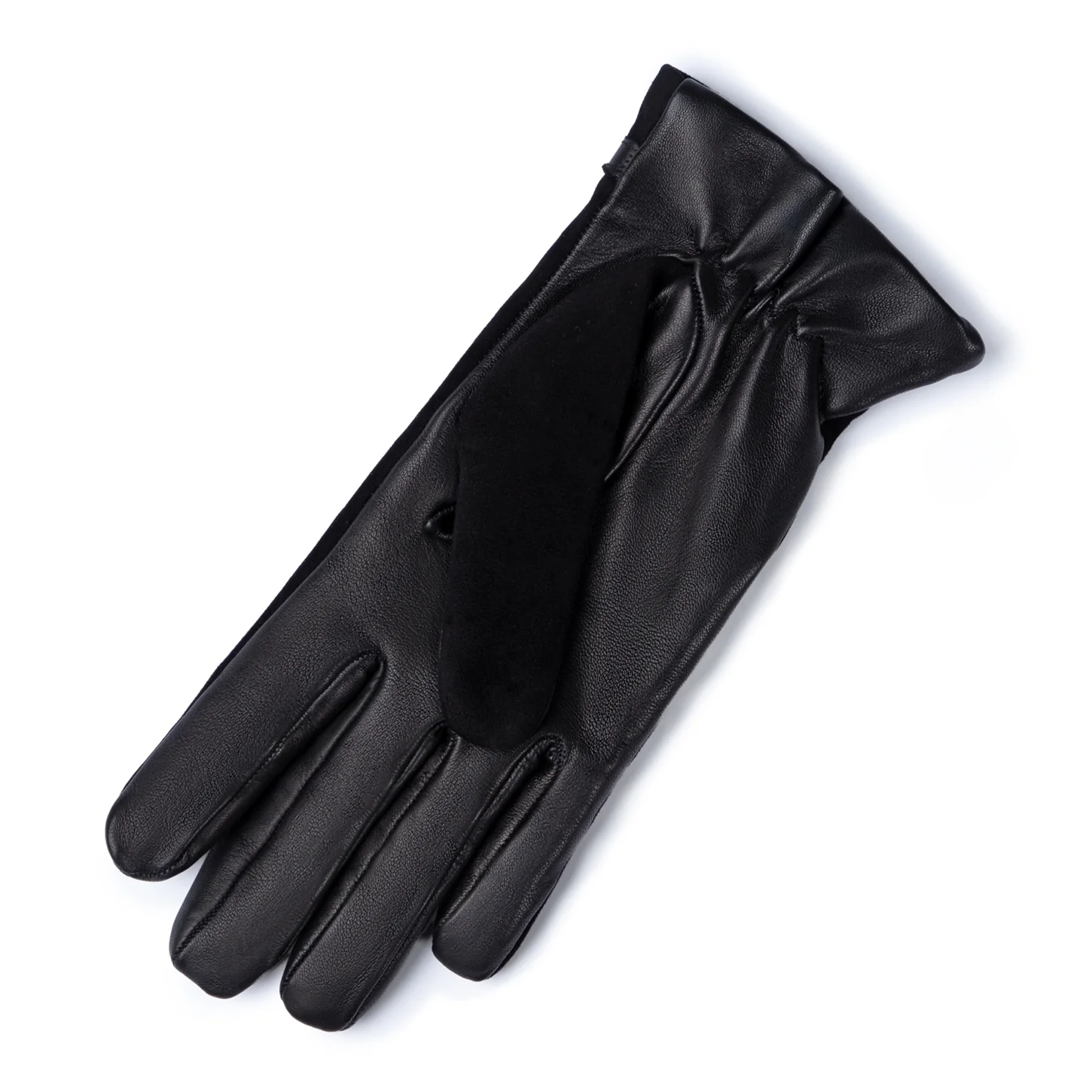 Isabel Bernard Honoré Marcelia black goatskin suéde leather gloves IB67001-101-7.5 - Image 6