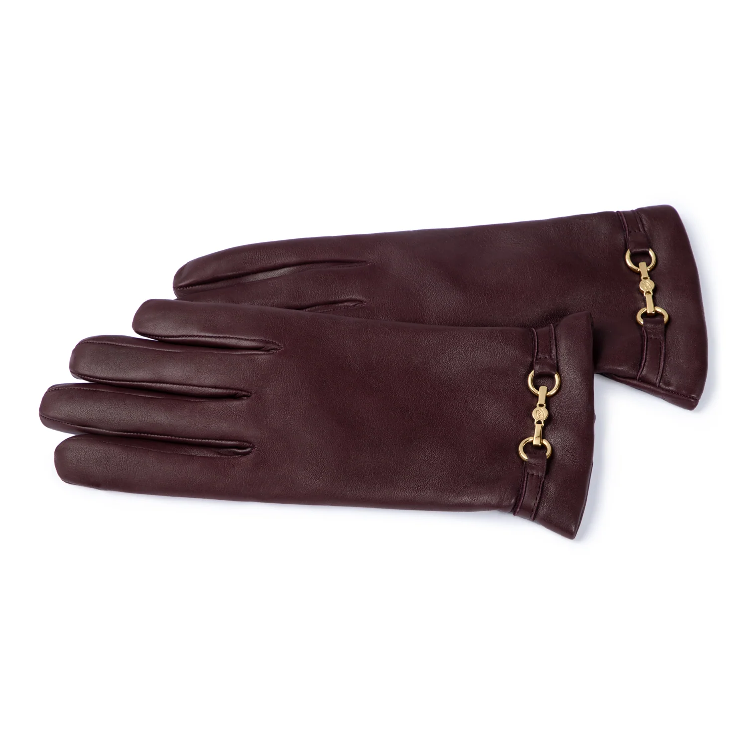 Isabel Bernard Honoré Marcelia Bordeaux Red goatskin leather gloves IB67001-352-6.5 - Image 7