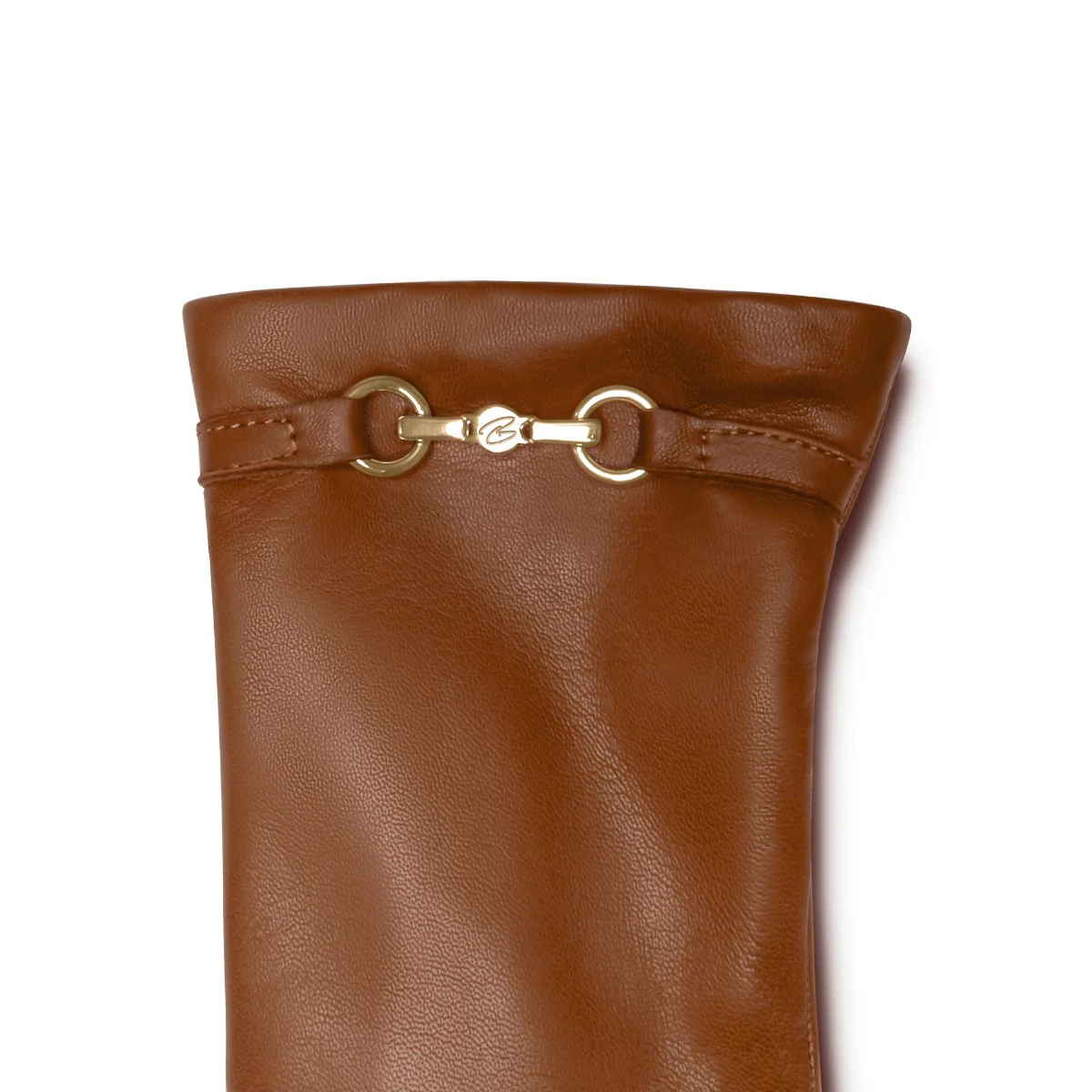 Isabel Bernard Honoré Marcelia cognac goatskin leather gloves IB67001-336-7 - Image 5