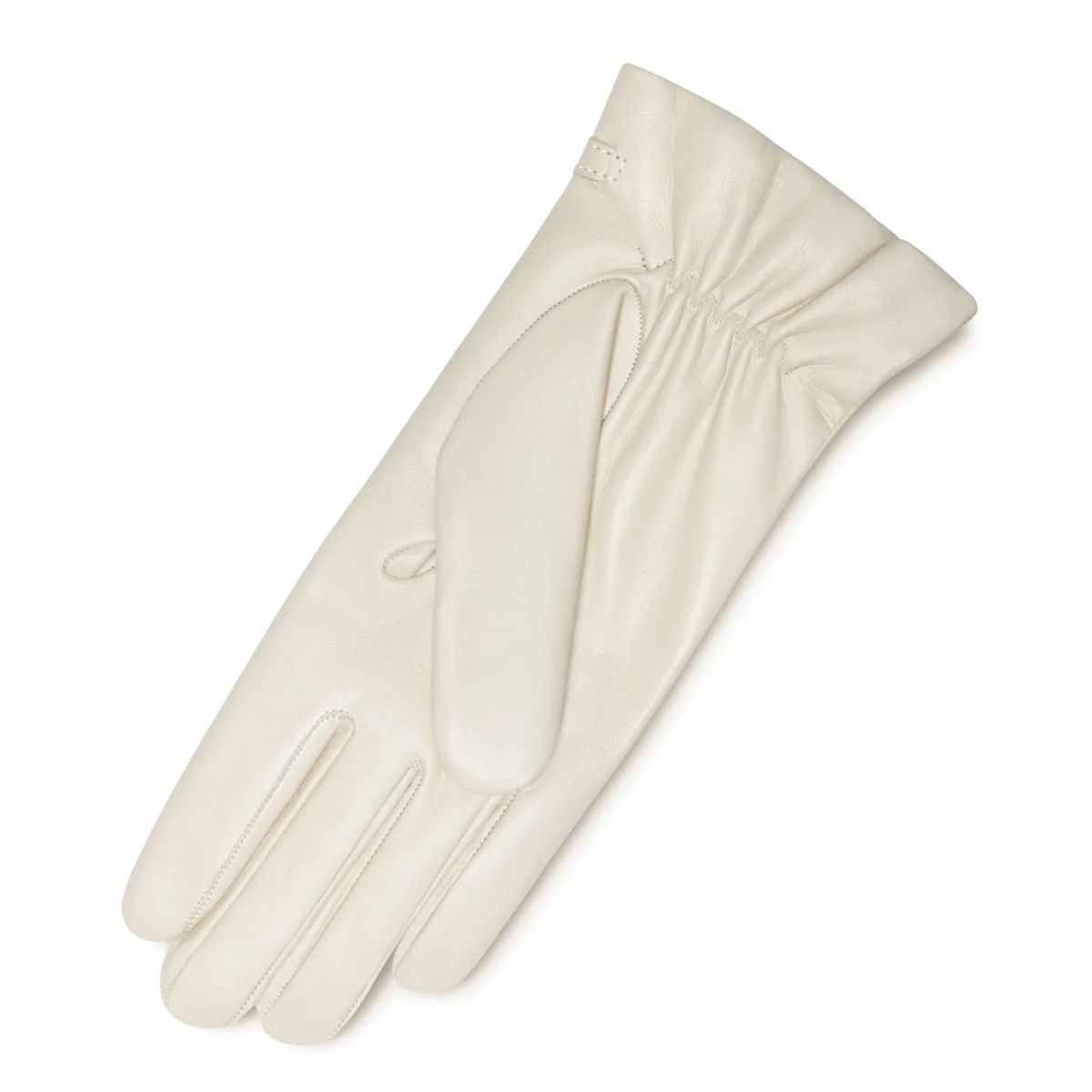 Isabel Bernard Honoré Marcelia cream goatskin leather gloves IB67001-372-7 - Image 4