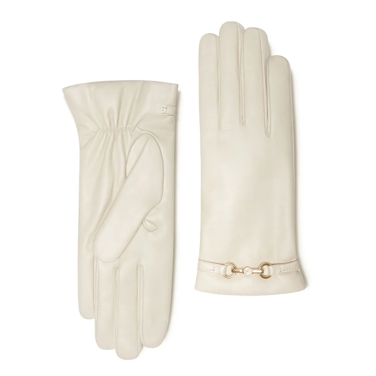 Isabel Bernard Honoré Marcelia cream goatskin leather gloves IB67001-372-7 - Image 6
