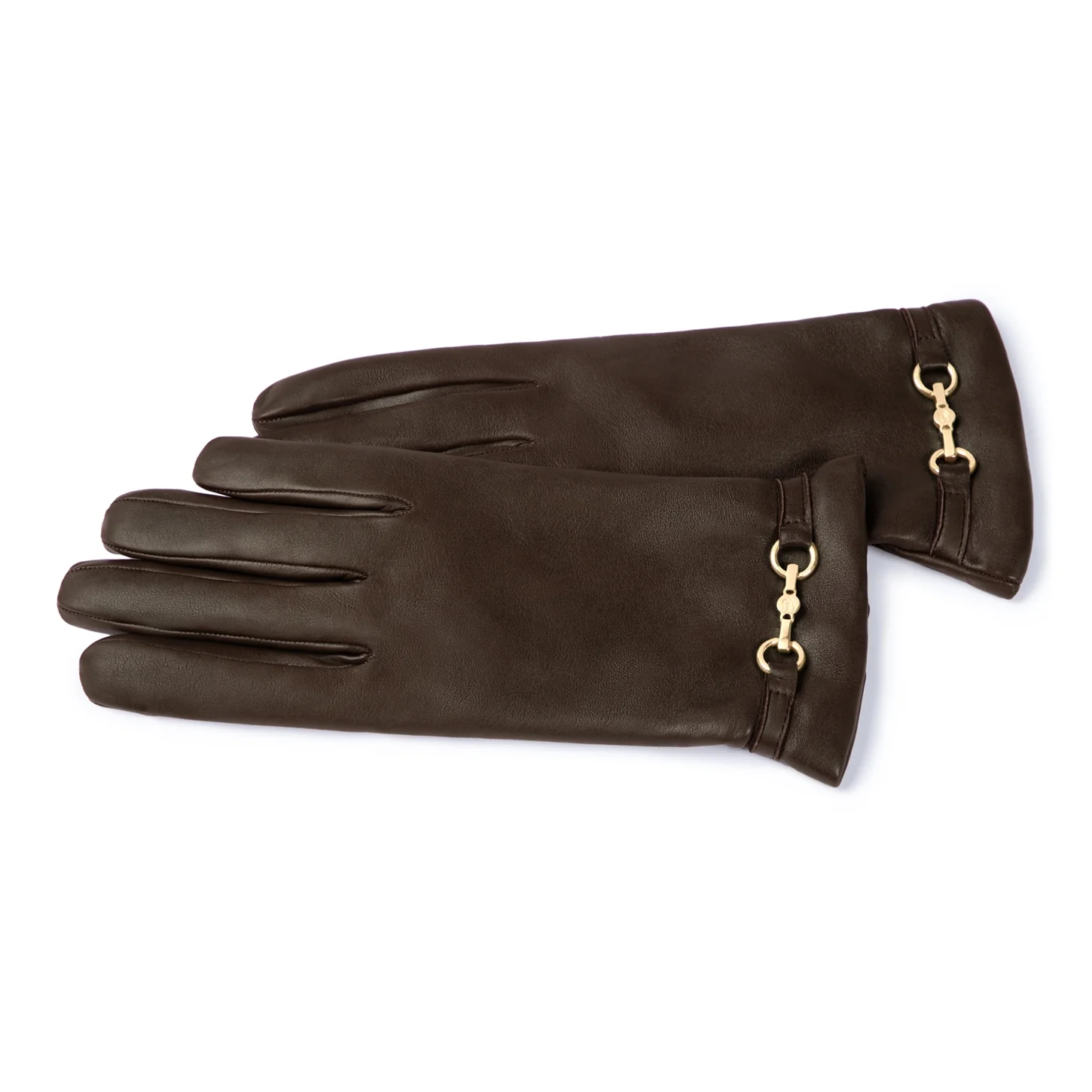 Isabel Bernard Honoré Marcelia dark brown goatskin leather gloves IB67001-331-6.5 - Image 4