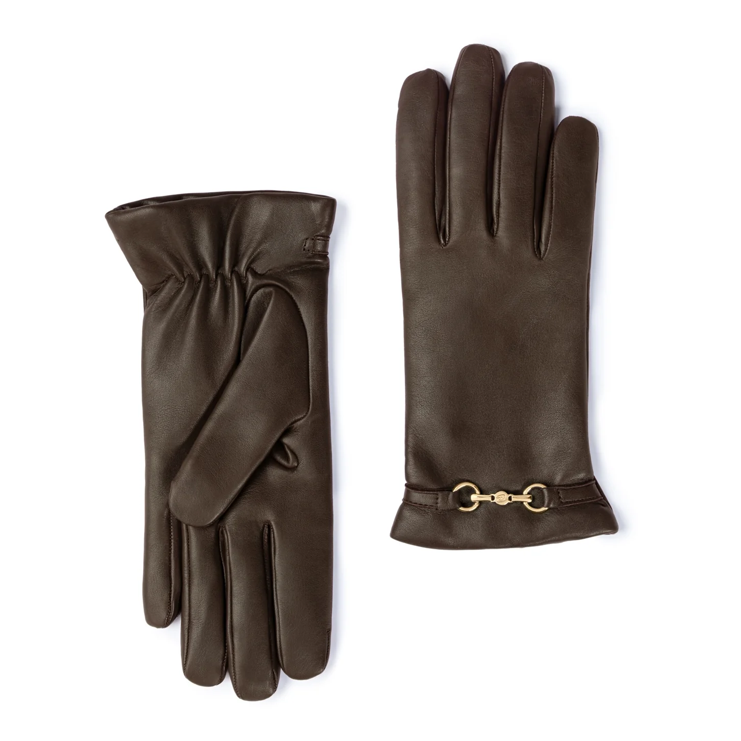 Isabel Bernard Honoré Marcelia dark brown goatskin leather gloves IB67001-331-6.5 - Image 7