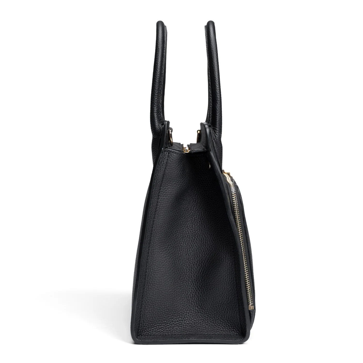 Isabel Bernard Honoré Nadine black calfskin leather handbag with 13 inch laptop compartment IB25110-001-13 - Image 4
