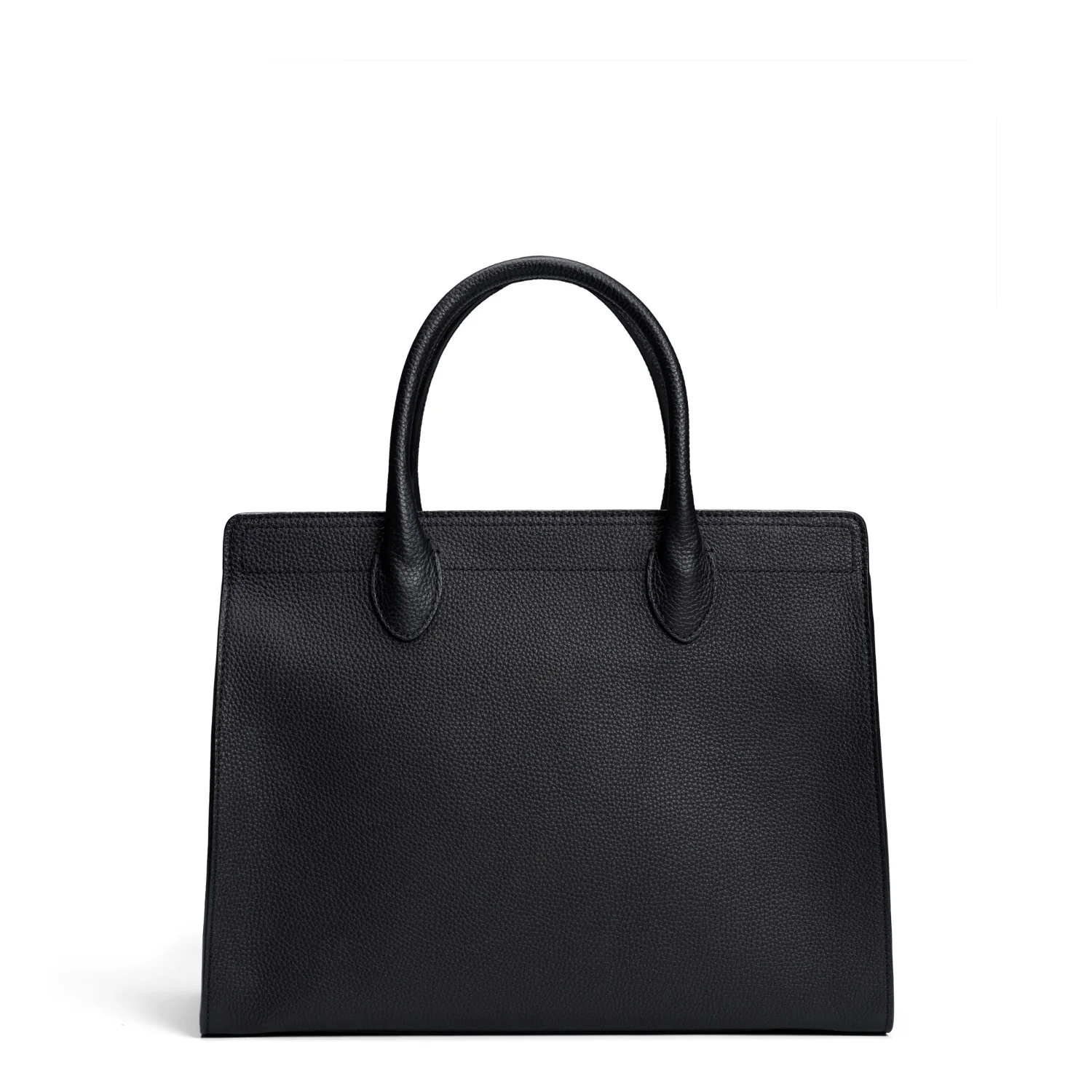 Isabel Bernard Honoré Nadine black calfskin leather handbag with 13 inch laptop compartment IB25110-001-13 - Image 5