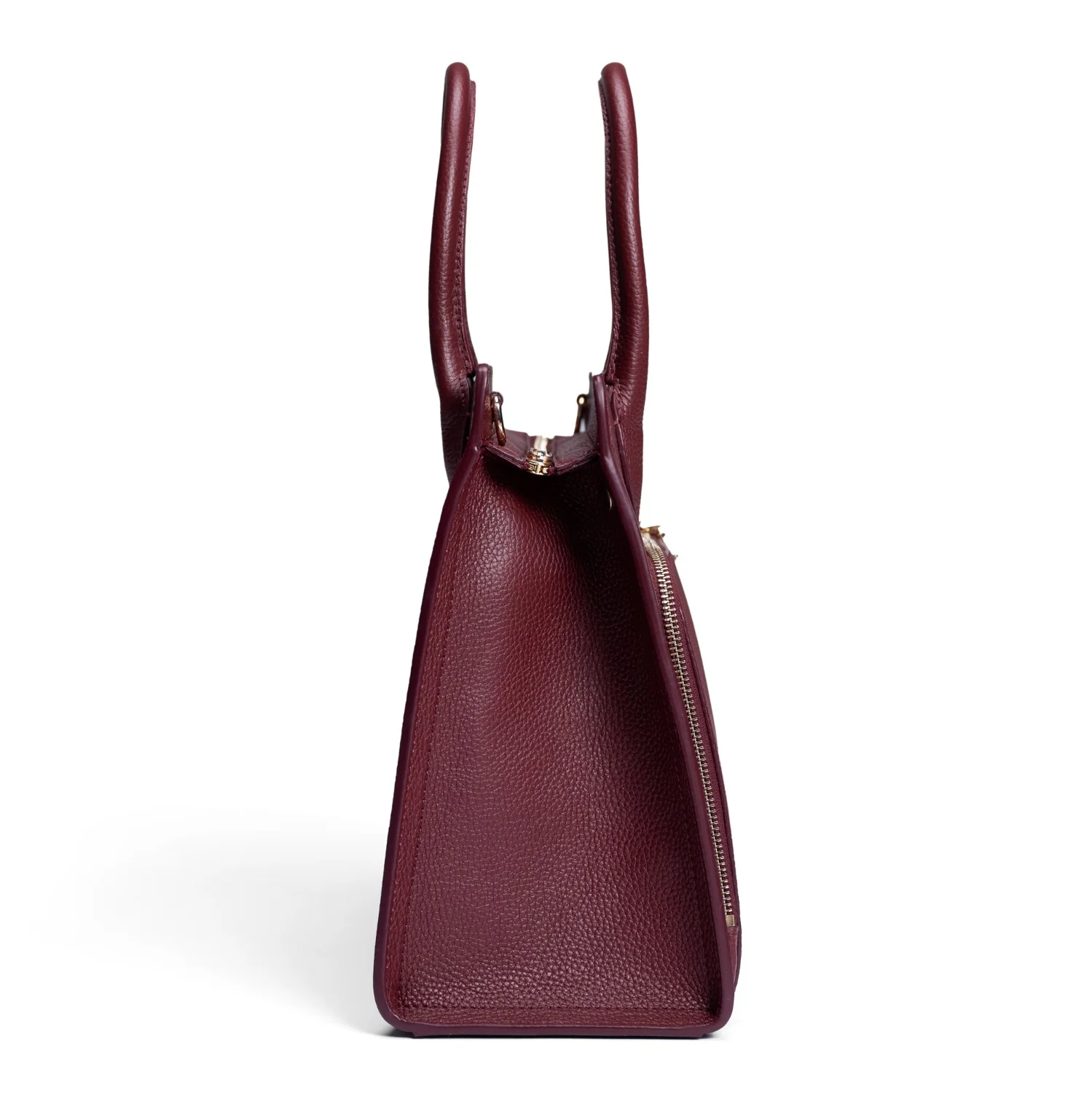 Isabel Bernard Honoré Nadine bordeaux red calfskin leather handbag with 13 inch laptop compartment IB25110-052-13 - Image 5
