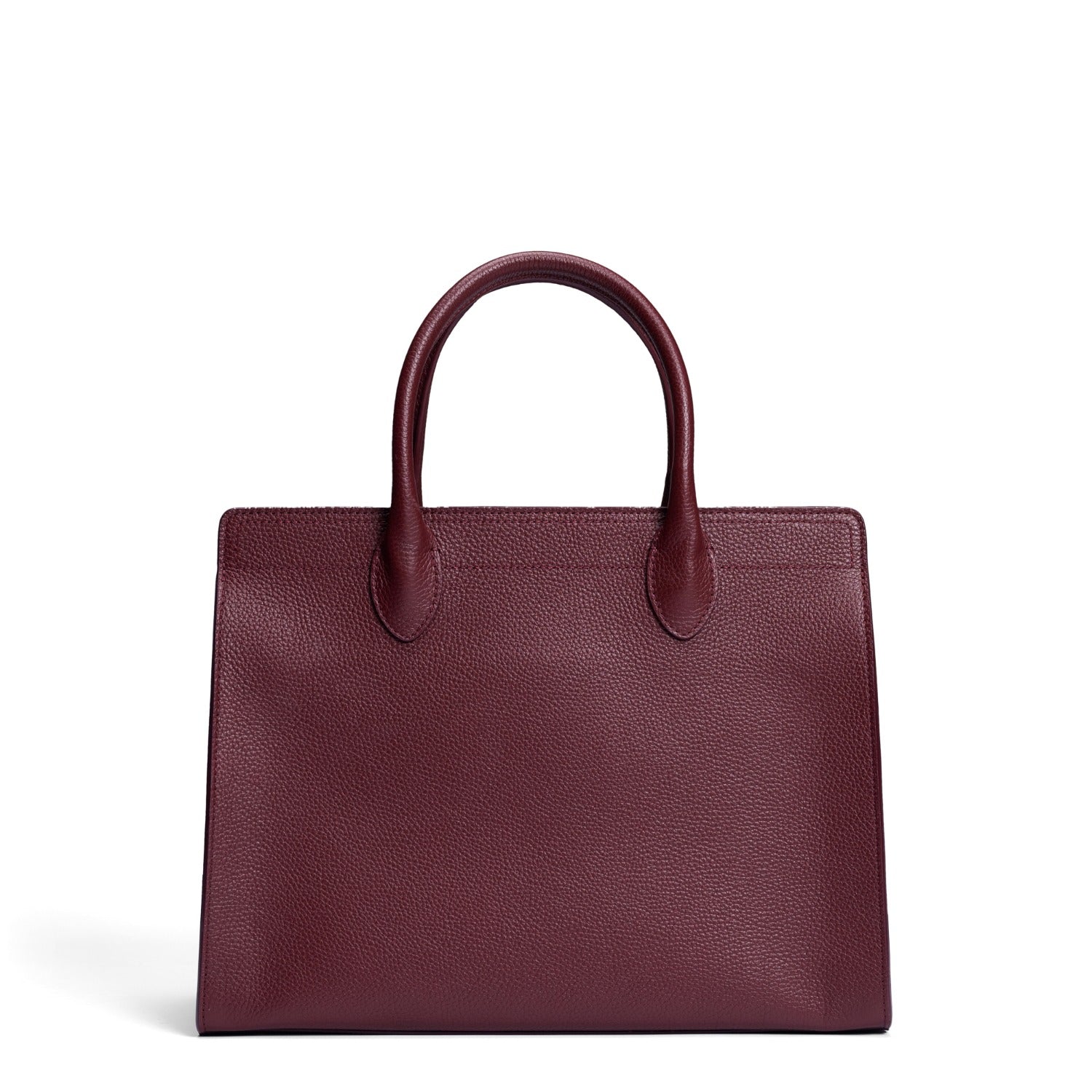 Isabel Bernard Honoré Nadine bordeaux red calfskin leather handbag with 13 inch laptop compartment IB25110-052-13 - Image 6