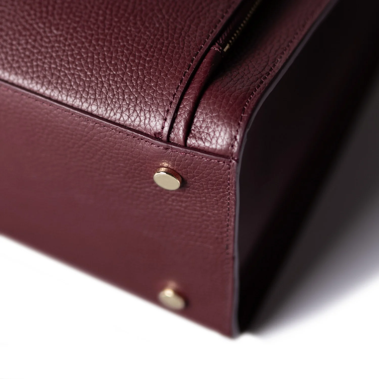 Isabel Bernard Honoré Nadine bordeaux red calfskin leather handbag with 13 inch laptop compartment IB25110-052-13 - Image 8