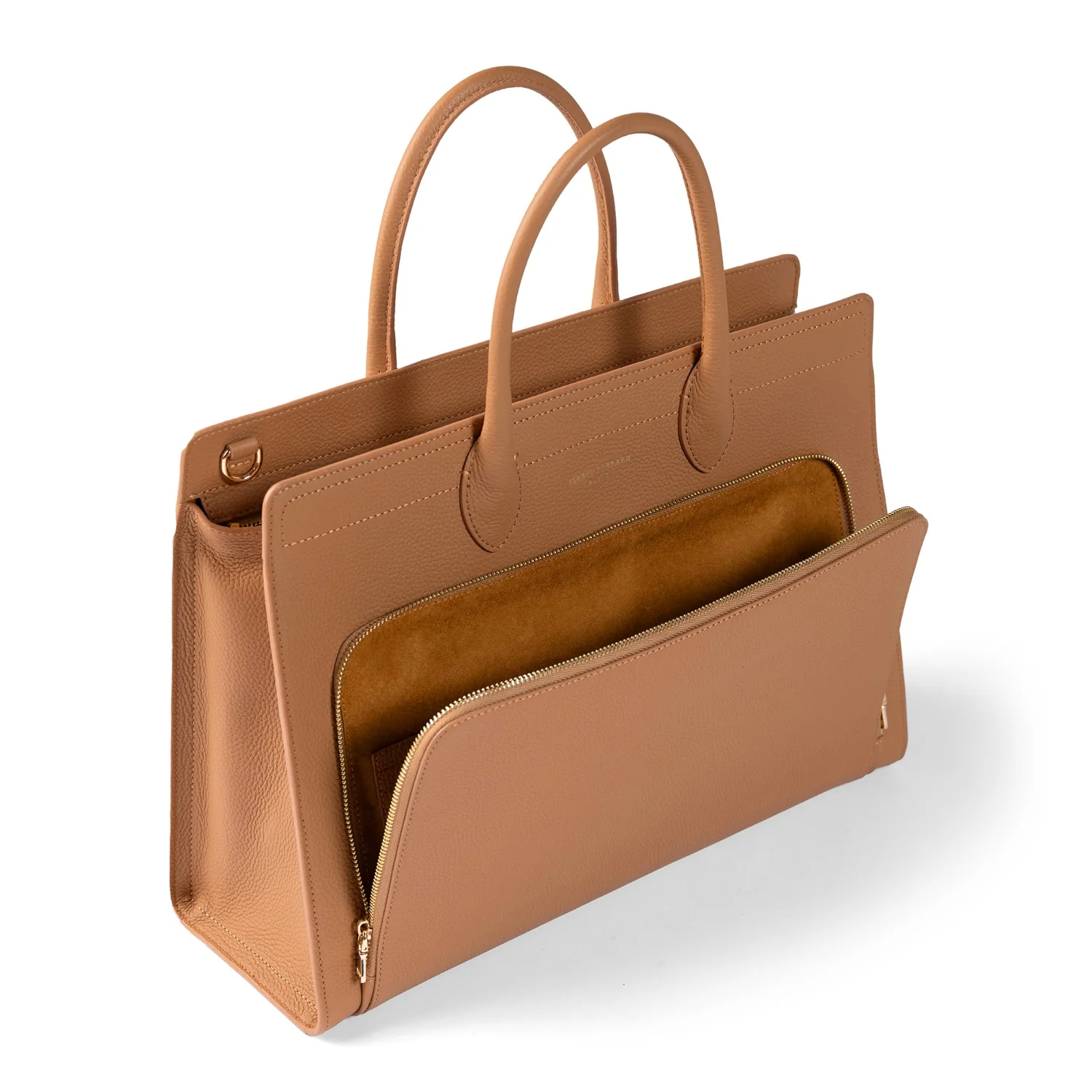 Isabel Bernard Honoré Nadine Camel Calfskin Handbag IB25053 - Image 8